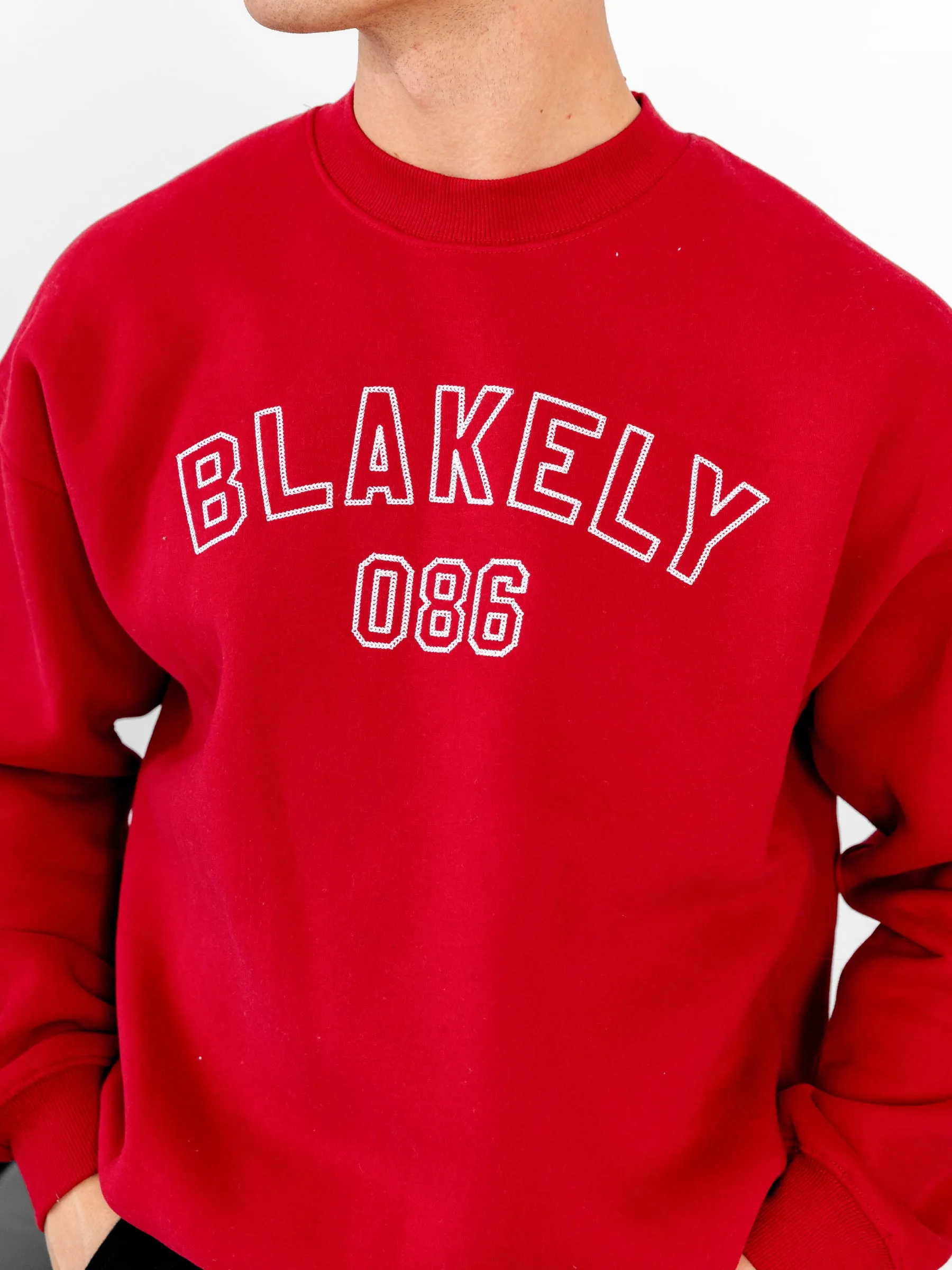 Miles Relaxed Jumper - Red sold by Blakely product image thumbnail 4