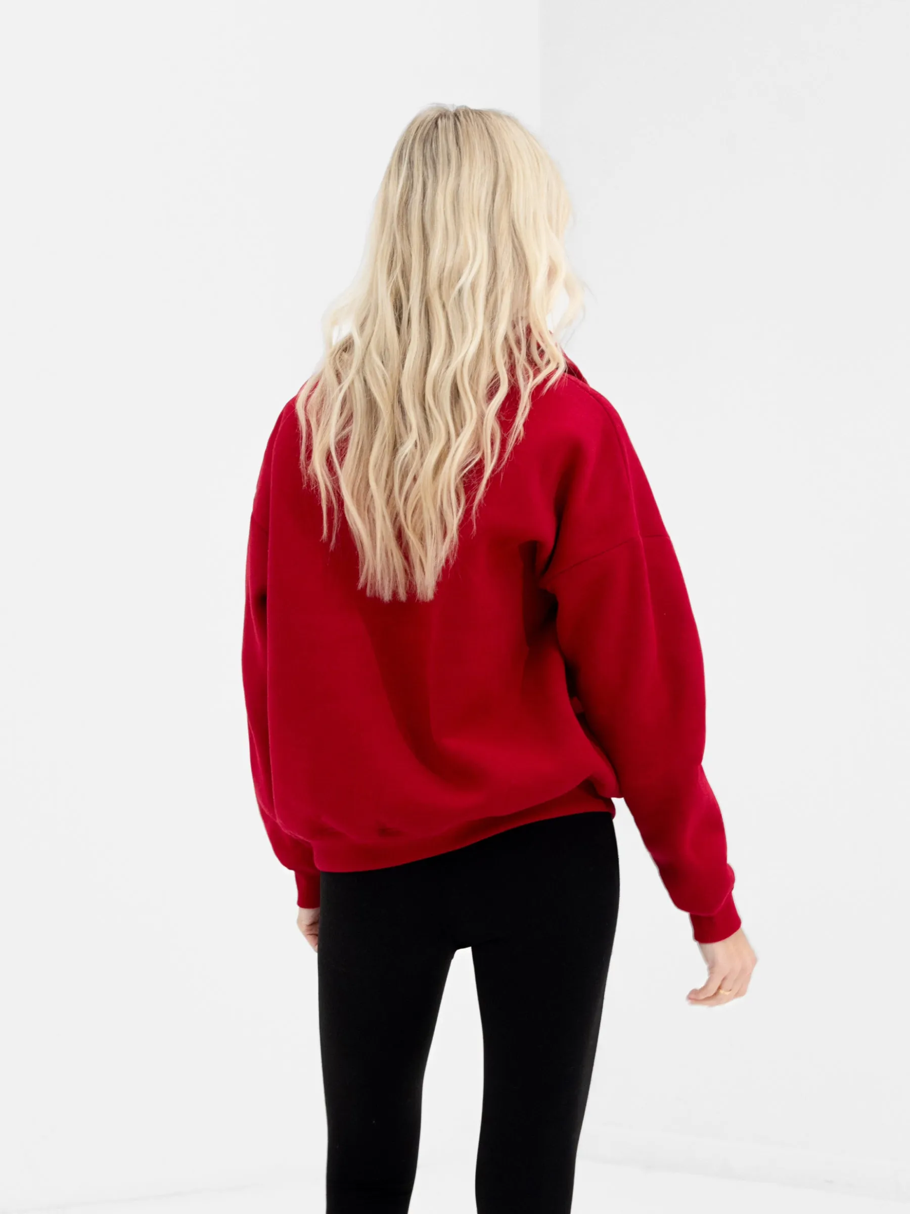 Alexis 1/4 Zip Jumper - Cherry Red sold by Blakely product image thumbnail 2