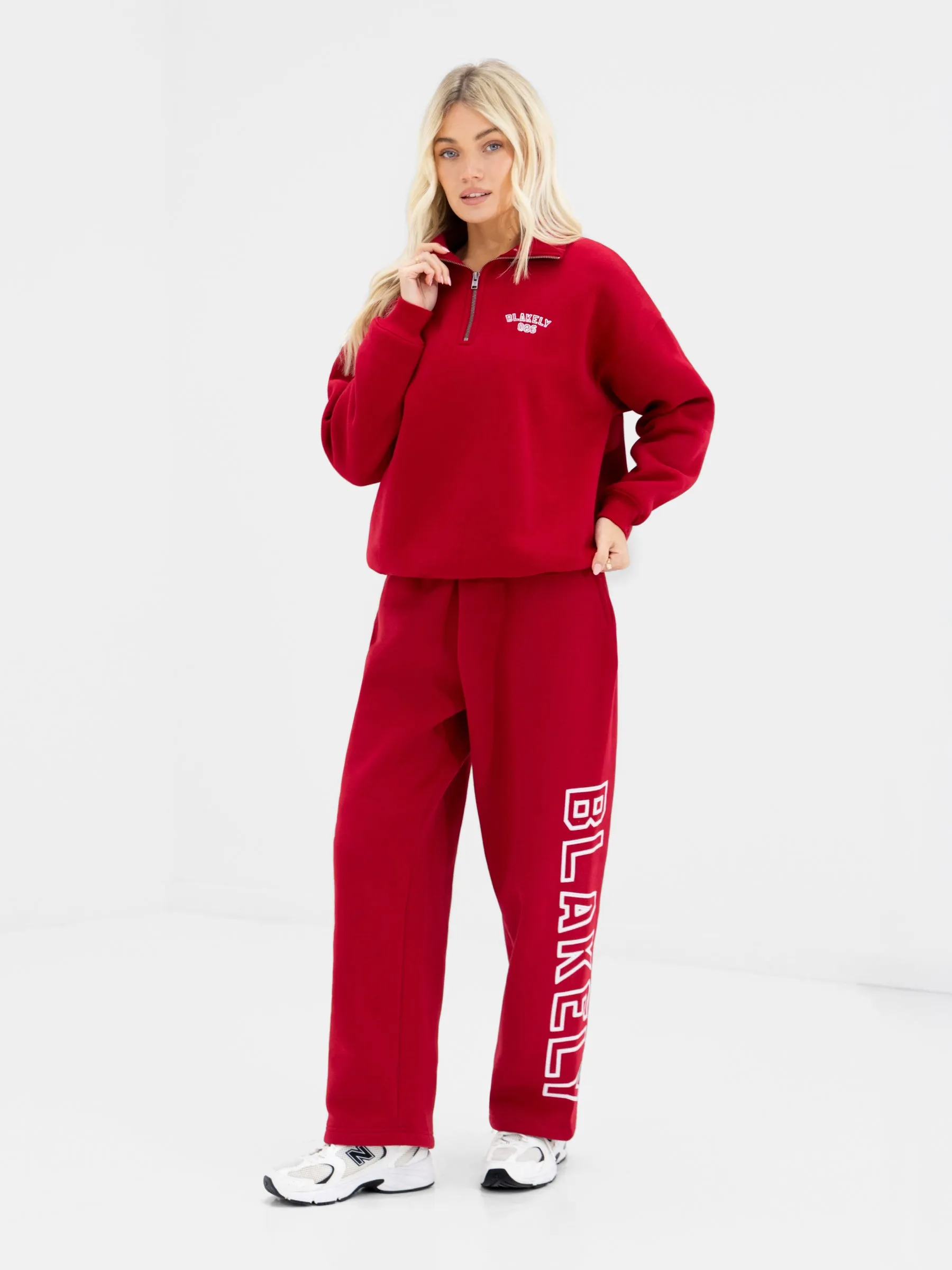 Alexis 1/4 Zip Jumper - Cherry Red sold by Blakely product image thumbnail 3