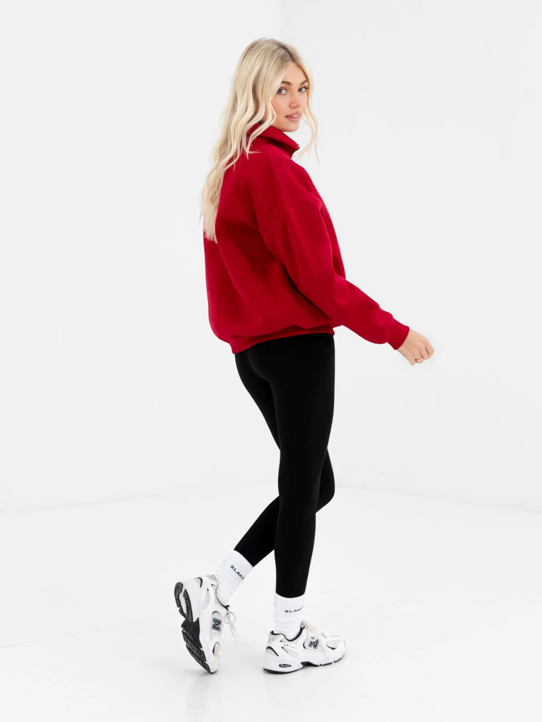 Alexis 1/4 Zip Jumper - Cherry Red sold by Blakely product image thumbnail 4