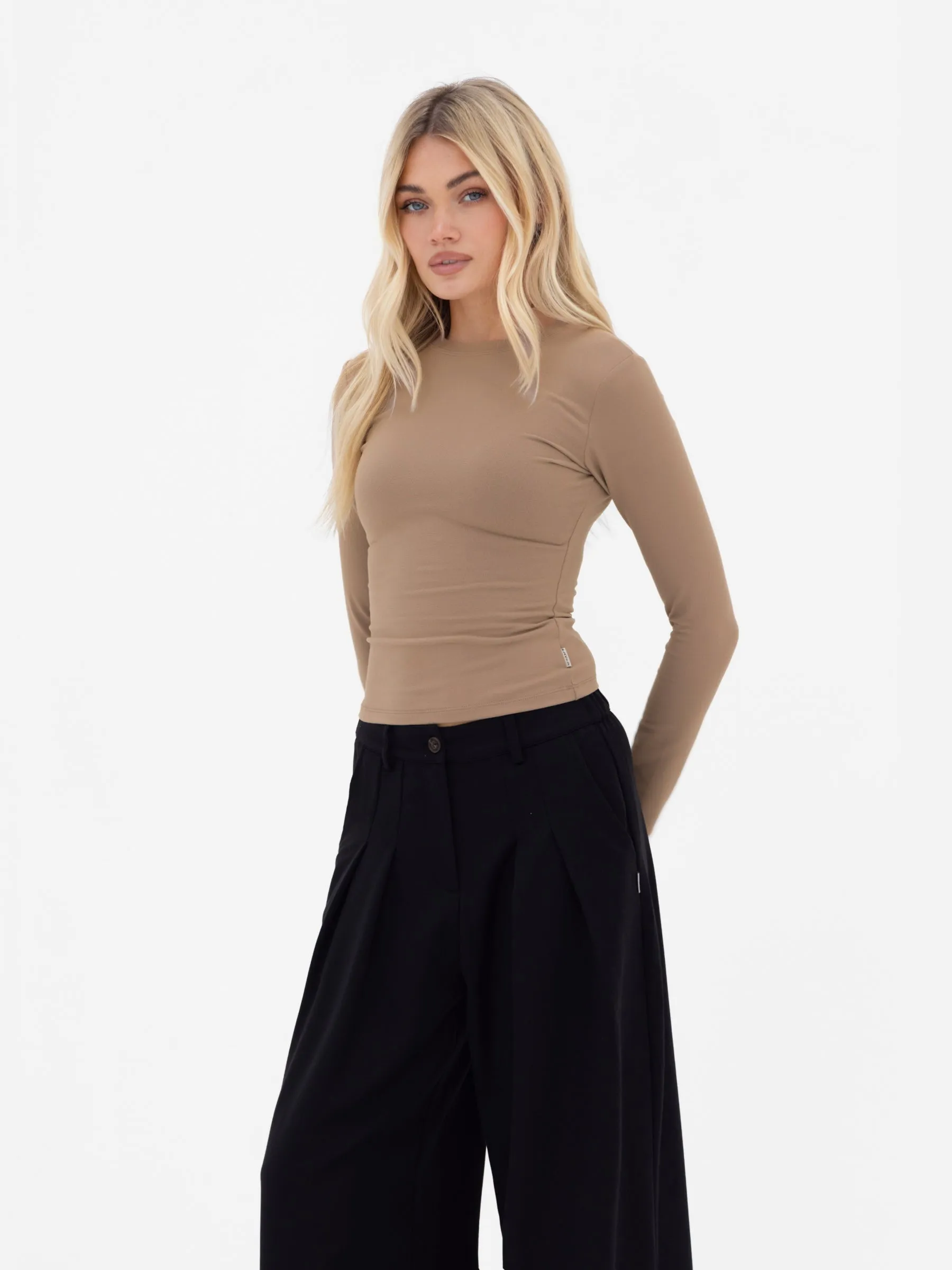 Lucia Long Sleeve Top - Tan sold by Blakely product image thumbnail 5