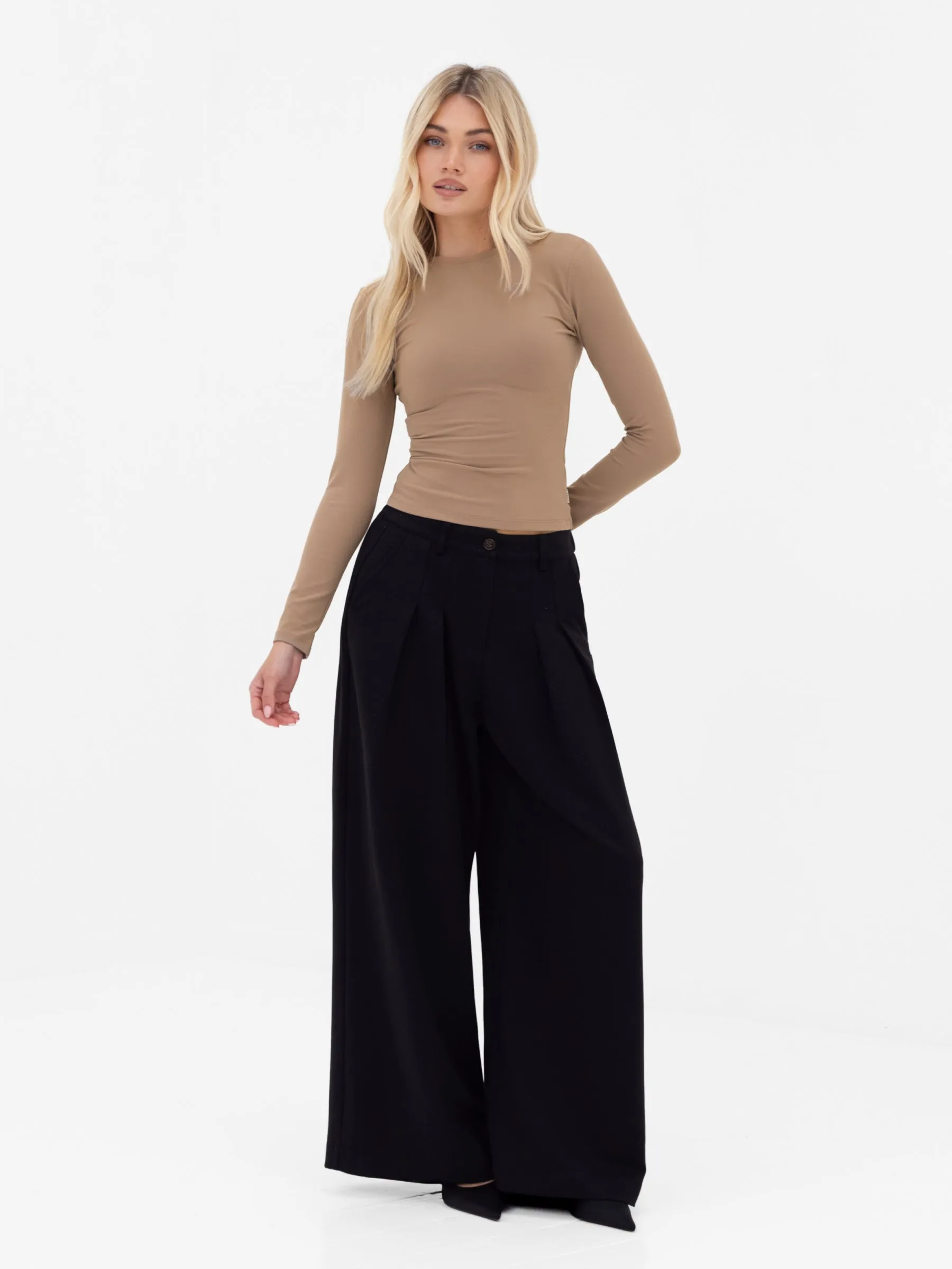 Lucia Long Sleeve Top - Tan sold by Blakely product image thumbnail 3