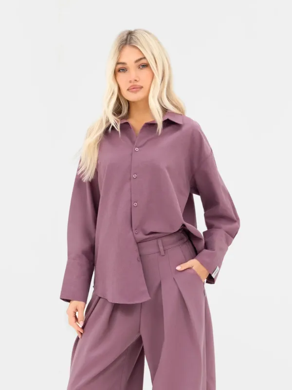 Sabrina Oversized Shirt - Dusty Rose sold by Blakely