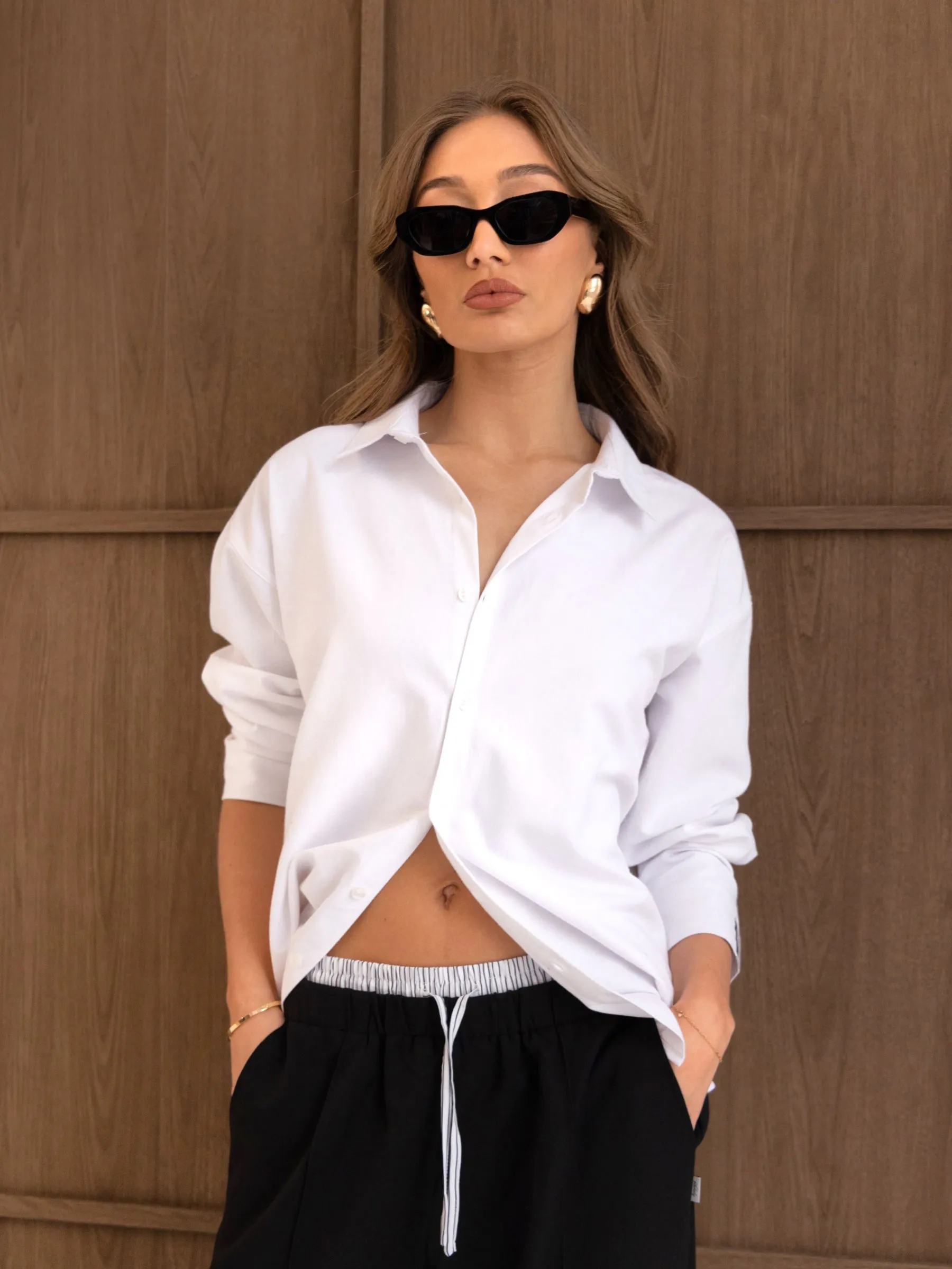 Sabrina Oversized Shirt - White sold by Blakely product image thumbnail 2