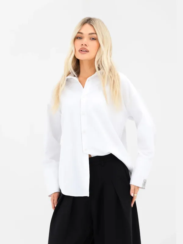 Sabrina Oversized Shirt - White sold by Blakely
