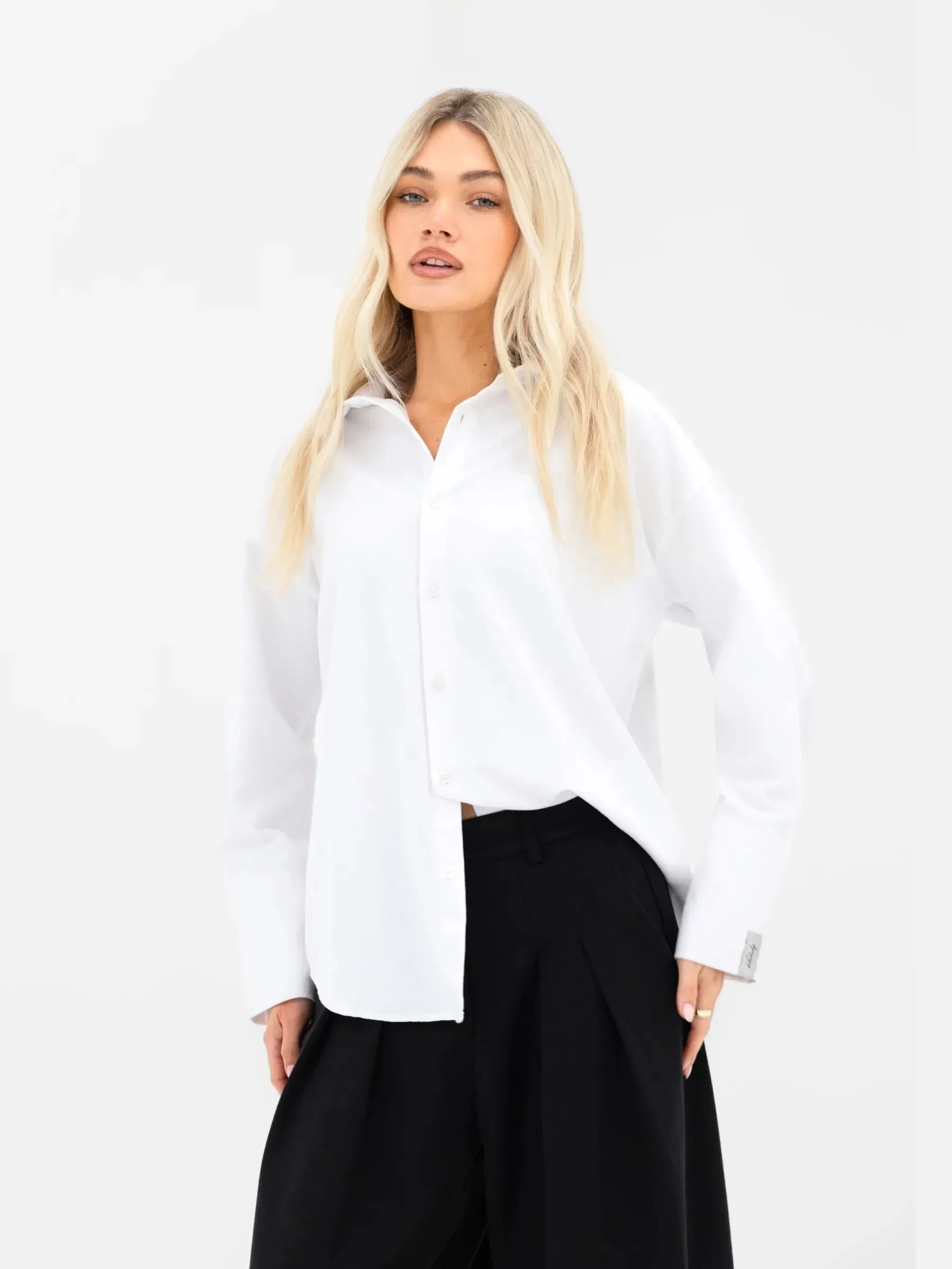 Sabrina Oversized Shirt - White sold by Blakely
