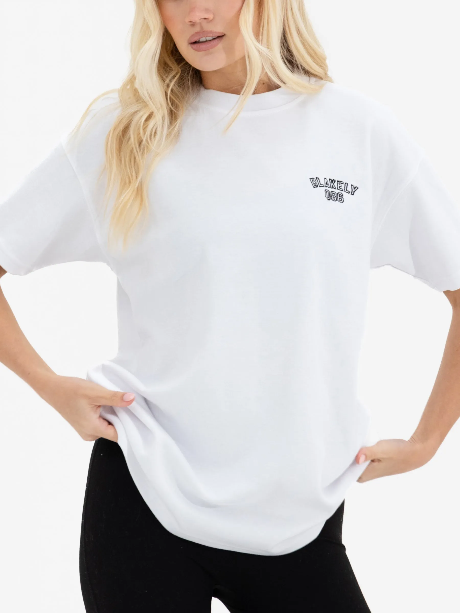 Alexis Oversized T-Shirt - White sold by Blakely product image thumbnail 4