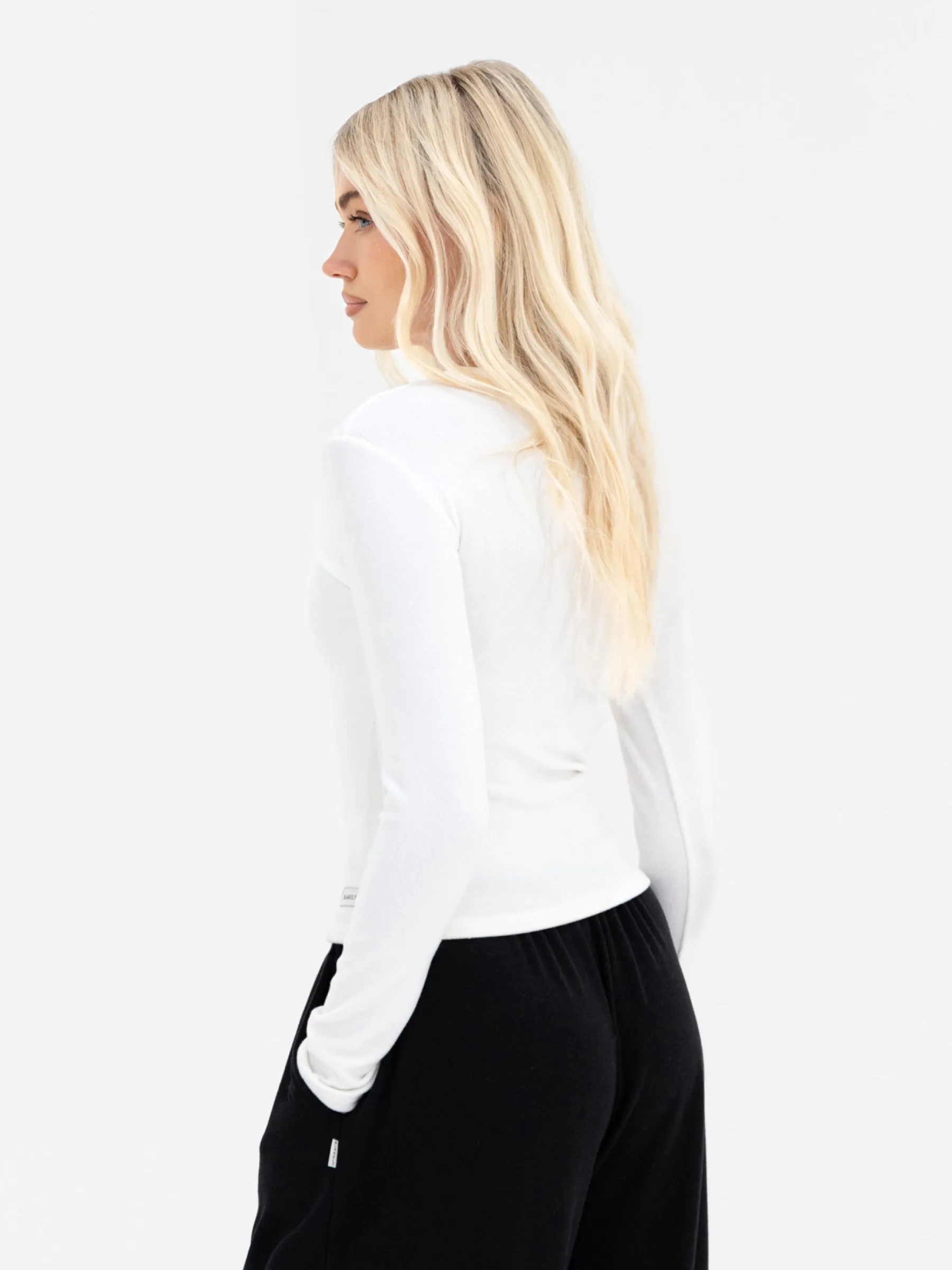 Ebony Long Sleeve Top - Warm White sold by Blakely product image thumbnail 2