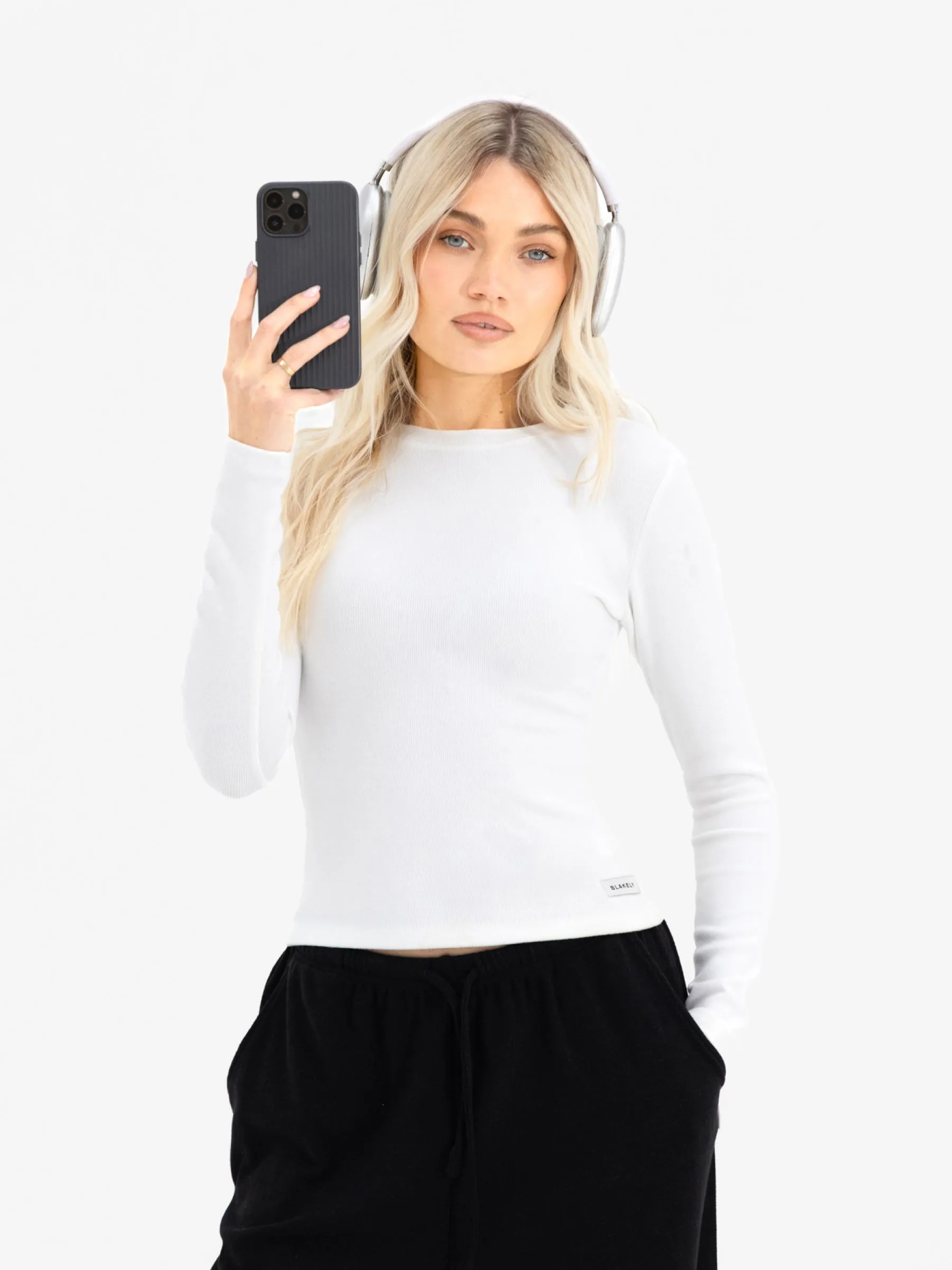 Ebony Long Sleeve Top - Warm White sold by Blakely product image thumbnail 5