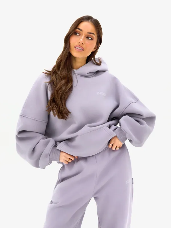 Outline Heritage Oversized Hoodie - Washed Lilac made by Blakely