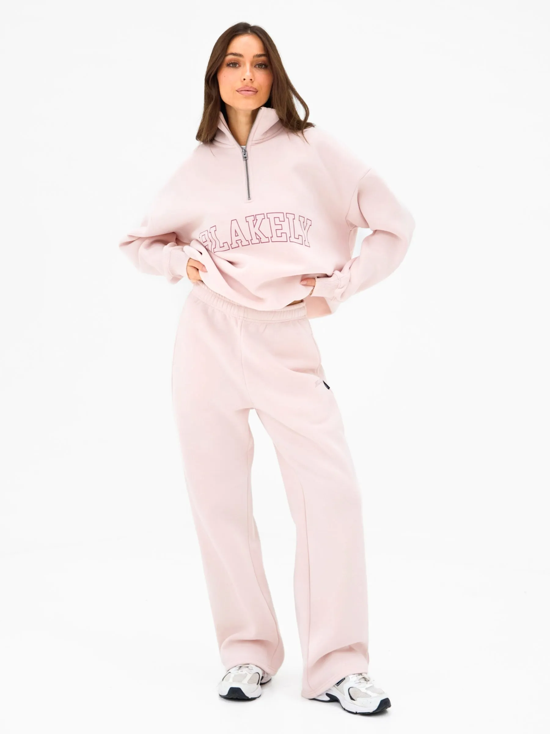 Outline Heritage Wide Leg Sweatpants - Ballet Pink sold by Blakely product image thumbnail 3