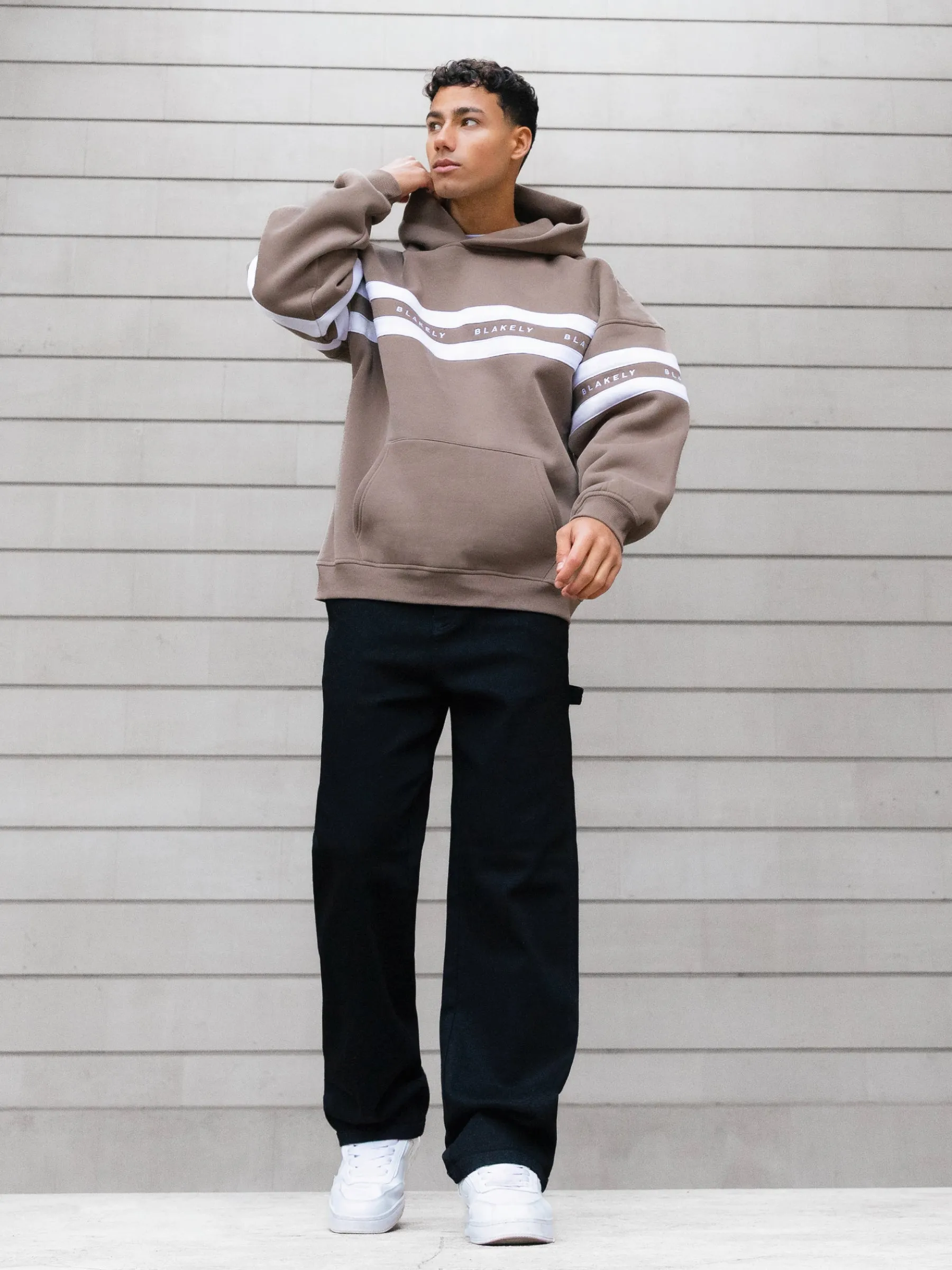 Theo Relaxed Hoodie - Light Brown sold by Blakely product image thumbnail 4