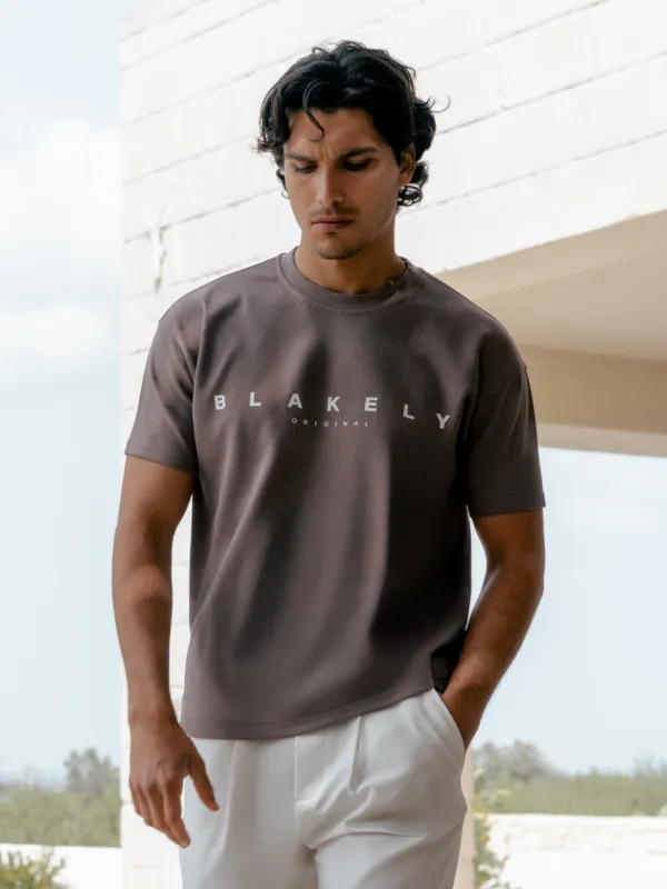 Dayton Relaxed T-Shirt - Light Brown made by Blakely