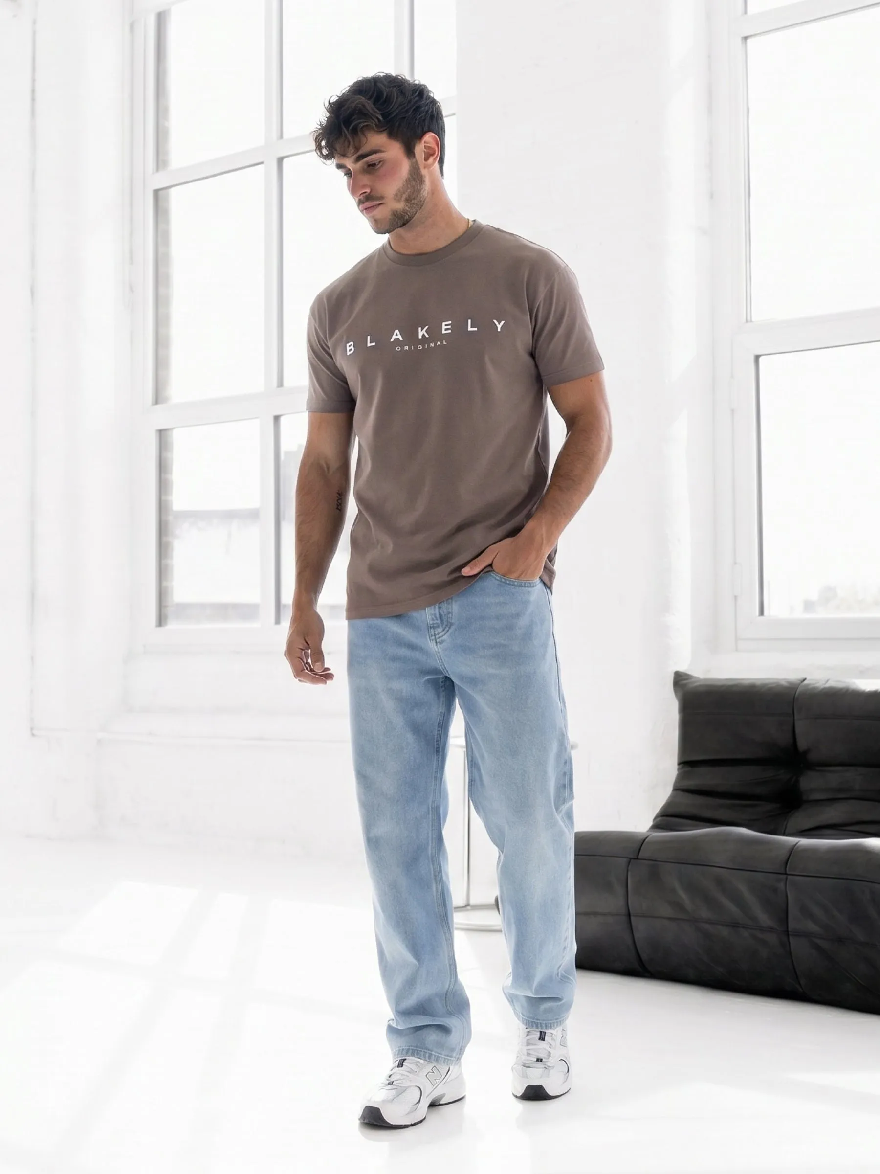 Dayton Relaxed T-Shirt - Light Brown sold by Blakely product image thumbnail 4
