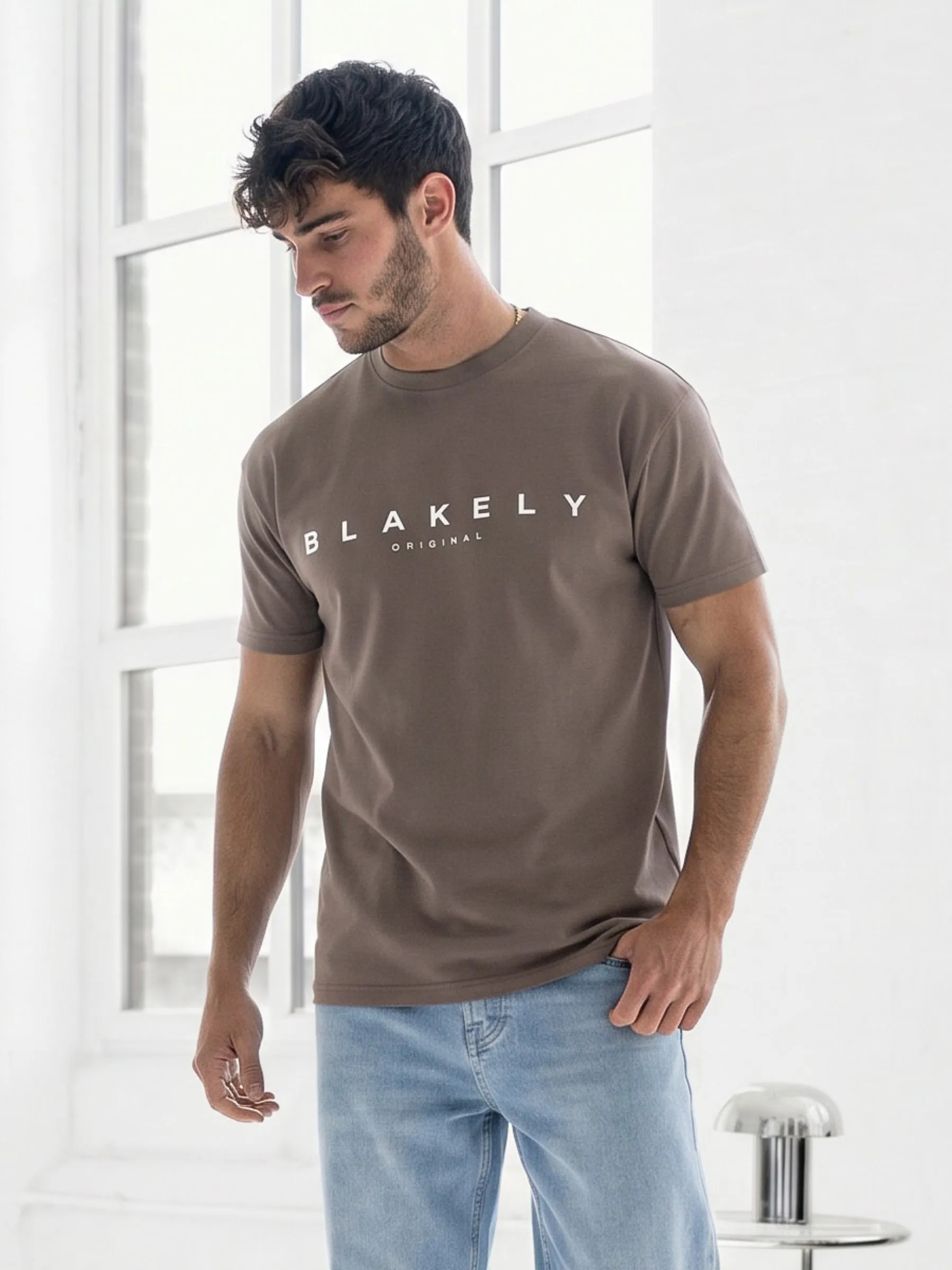 Dayton Relaxed T-Shirt - Light Brown sold by Blakely product image thumbnail 5