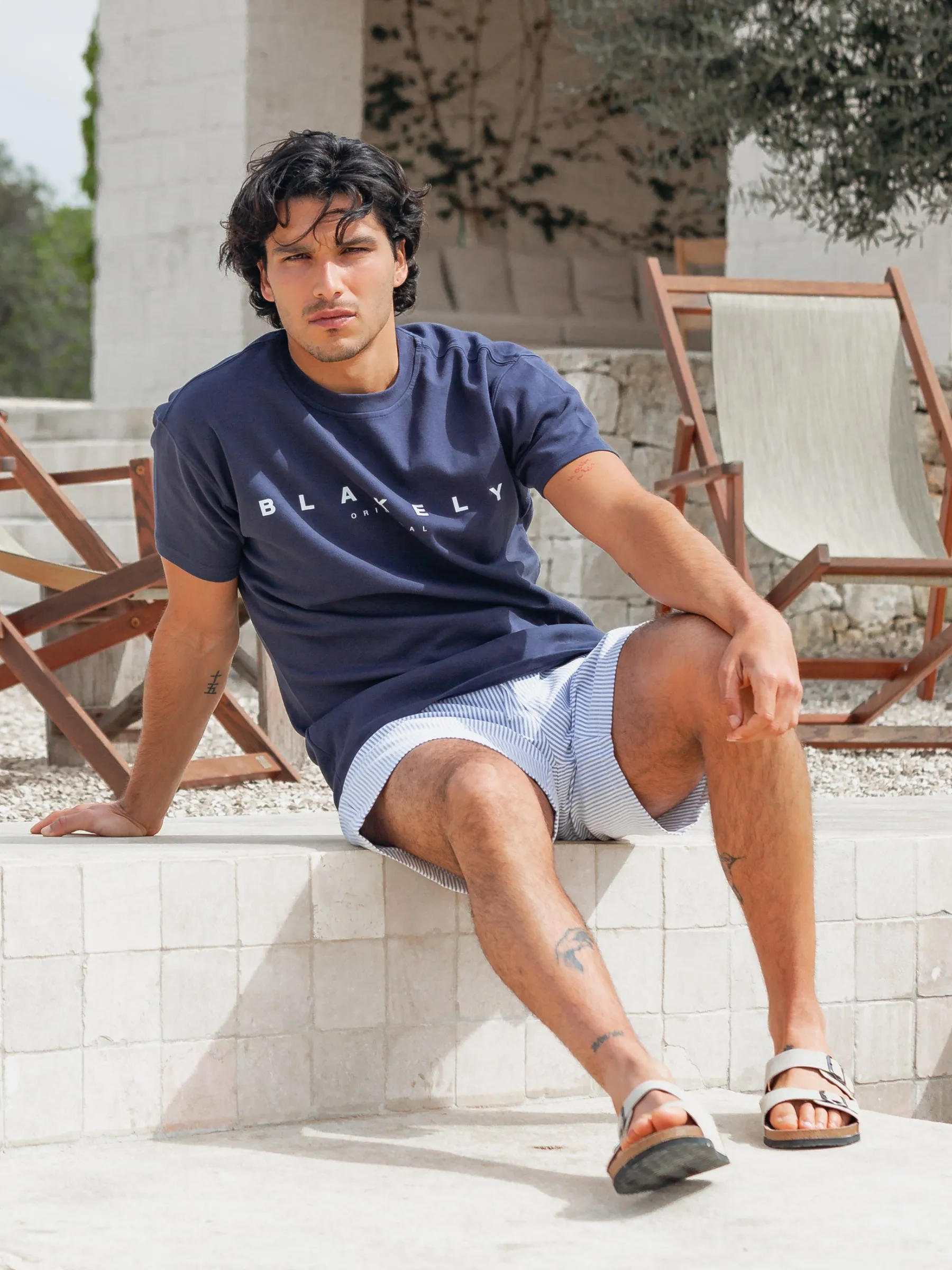 Sydney Relaxed T-Shirt - True Navy sold by Blakely product image thumbnail 4