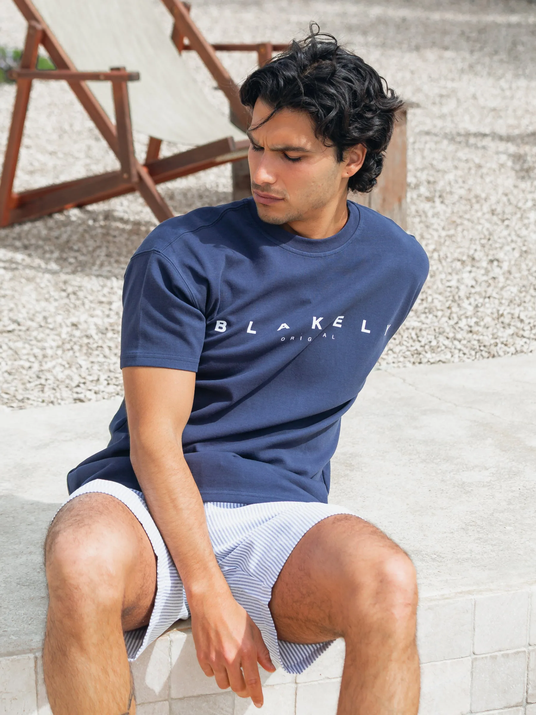 Sydney Relaxed T-Shirt - True Navy sold by Blakely product image thumbnail 2