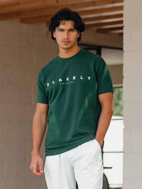 Genoa Relaxed T-Shirt - Dark Green made by Blakely