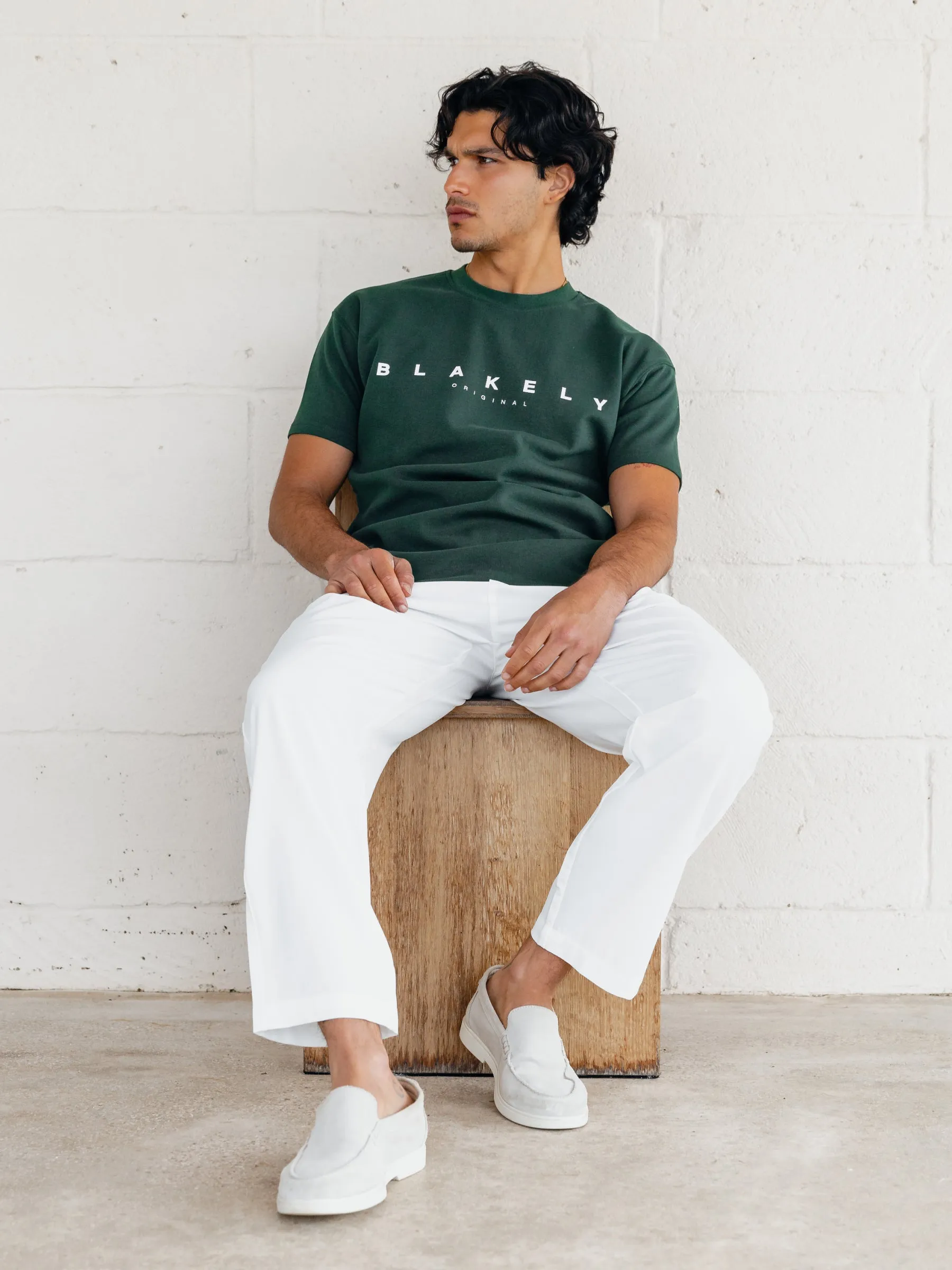 Genoa Relaxed T-Shirt - Dark Green sold by Blakely product image thumbnail 2
