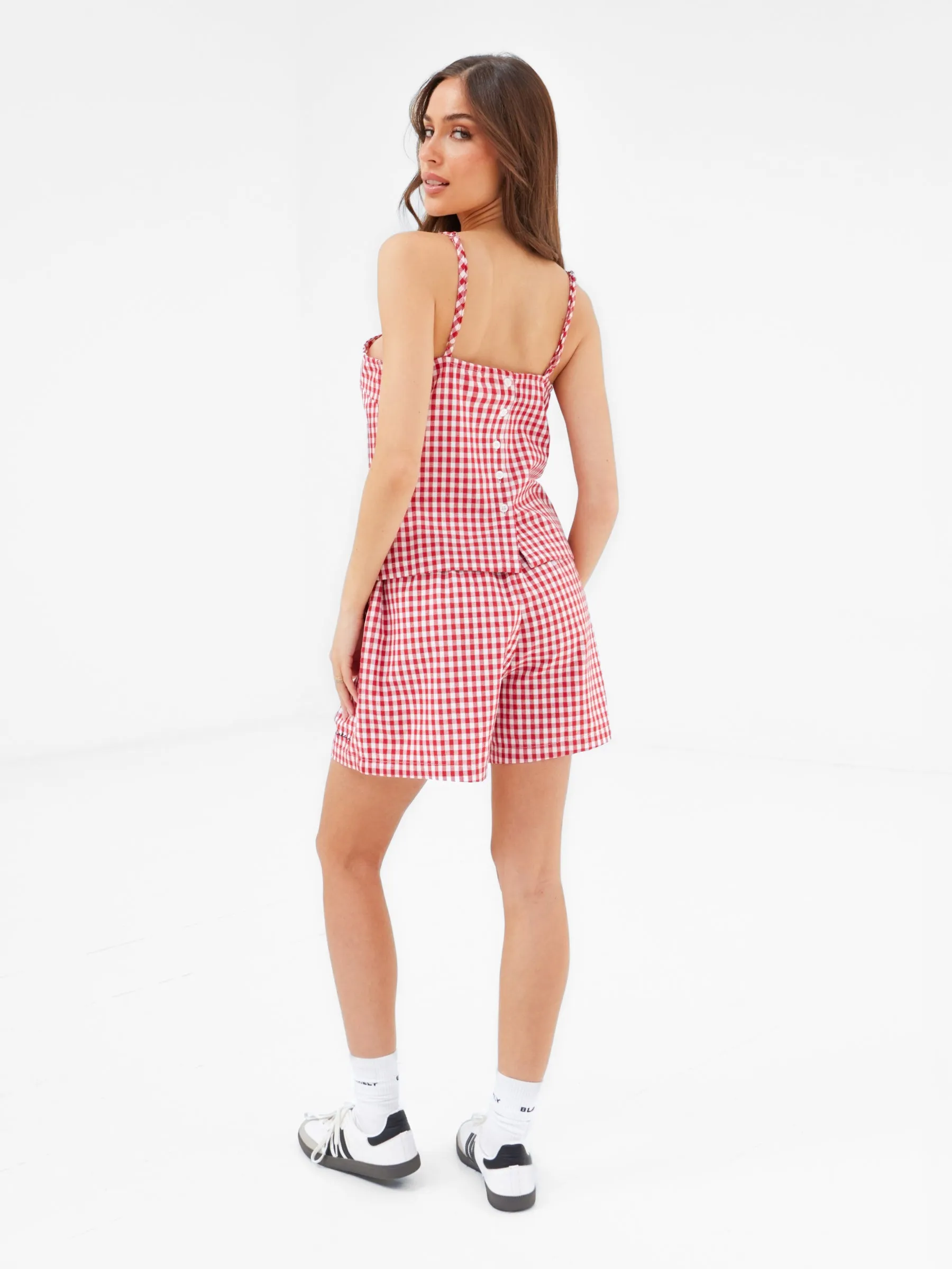 Lottie Gingham Cami Top - Red sold by Blakely product image thumbnail 4