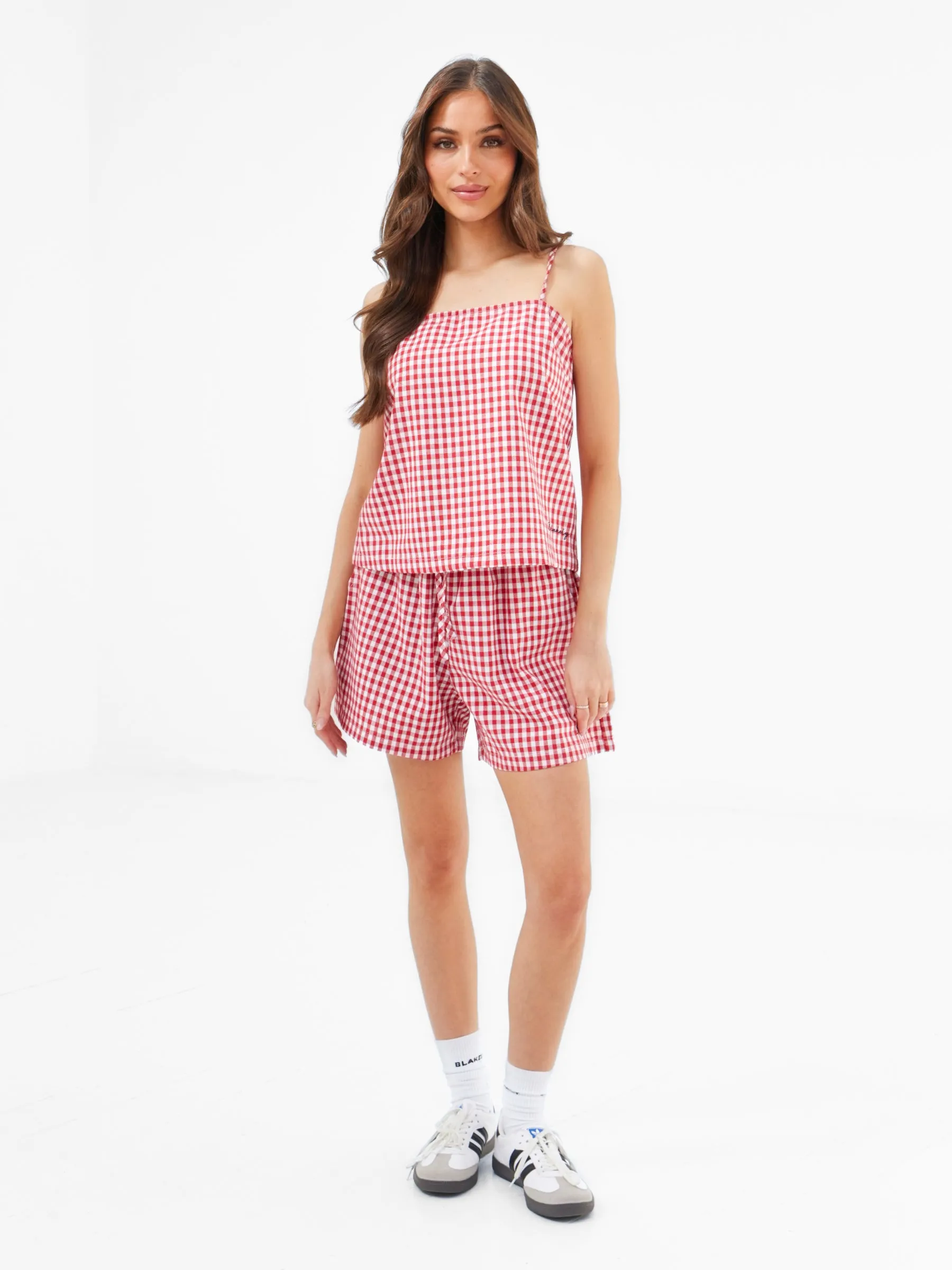 Lottie Gingham Cami Top - Red sold by Blakely product image thumbnail 3