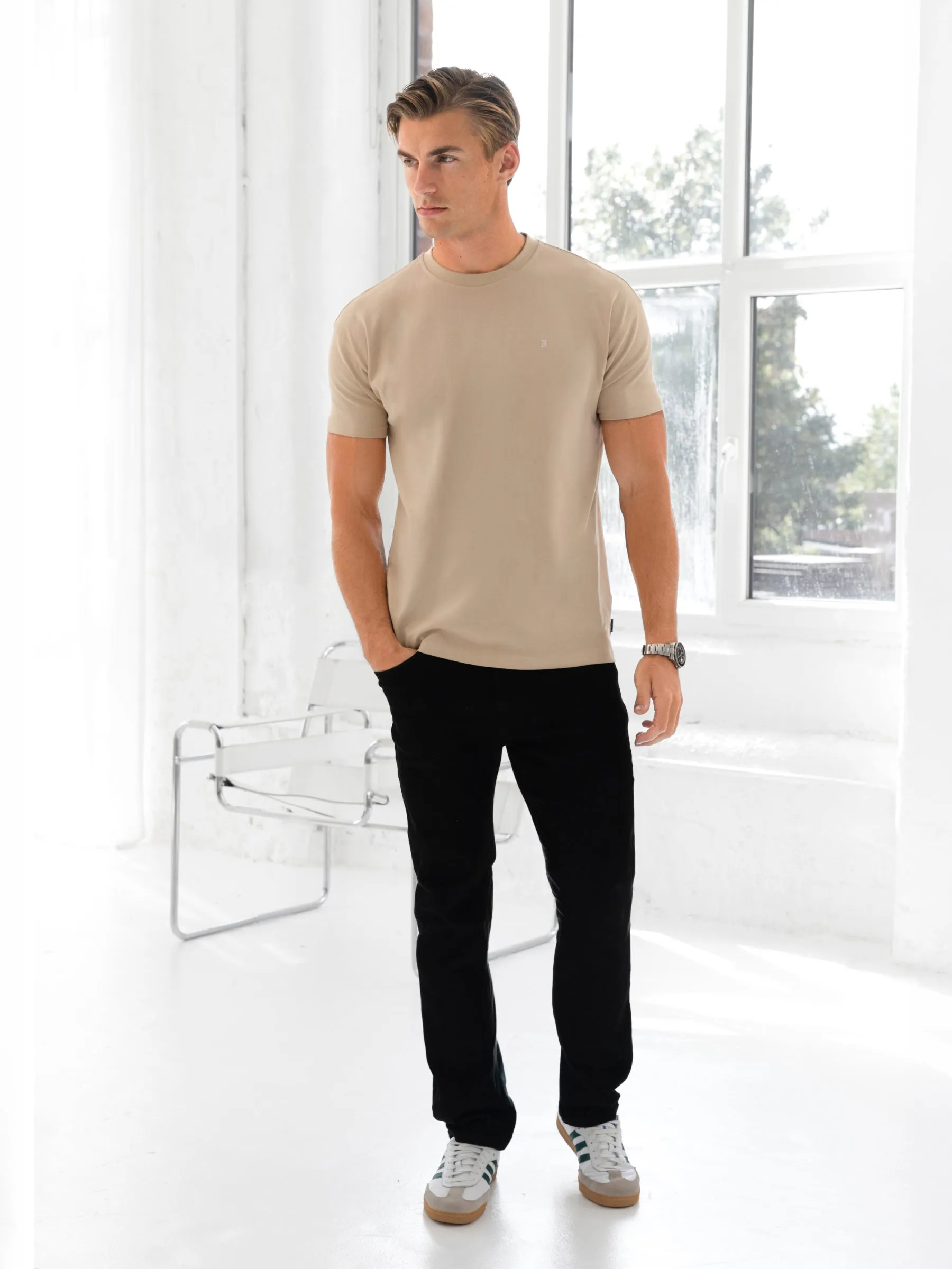 Conrad Relaxed Anchor T-Shirt - Soft Tan sold by Blakely product image thumbnail 2