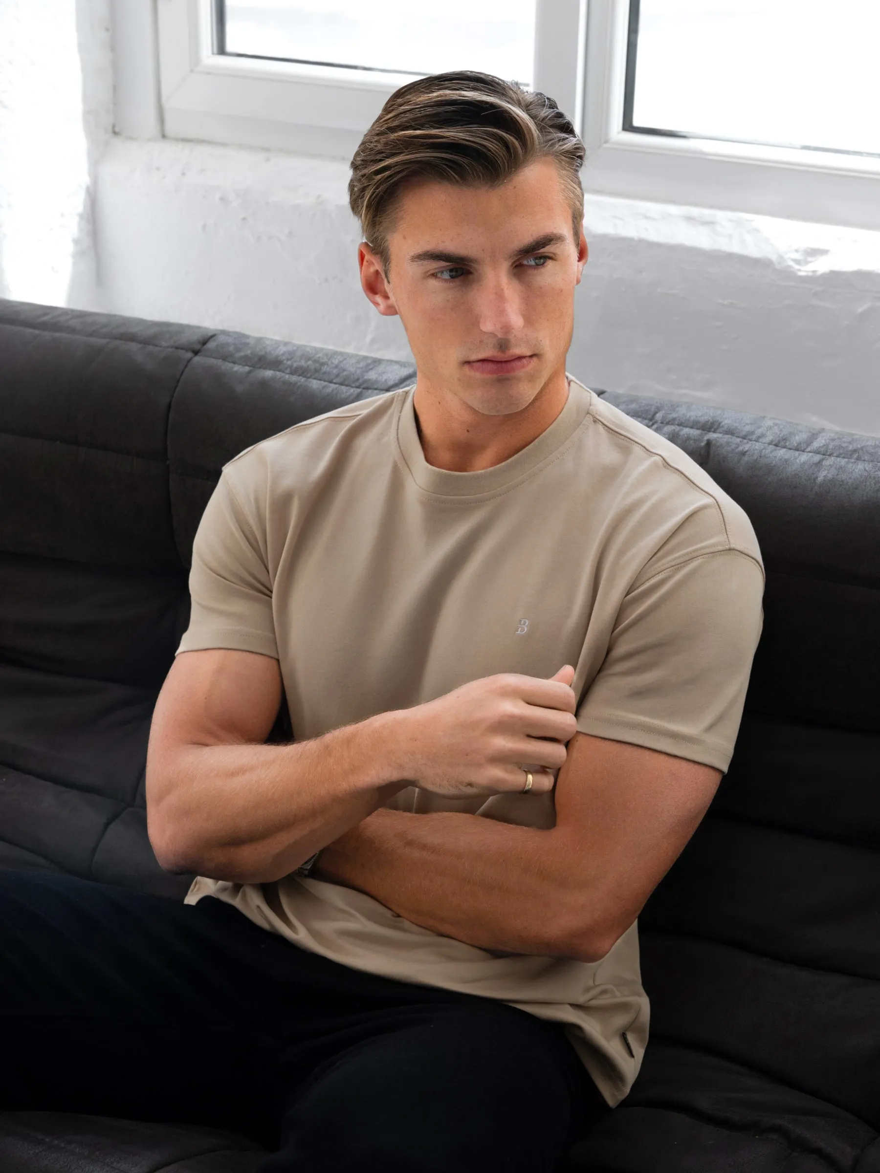 Conrad Relaxed Anchor T-Shirt - Soft Tan sold by Blakely product image thumbnail 3