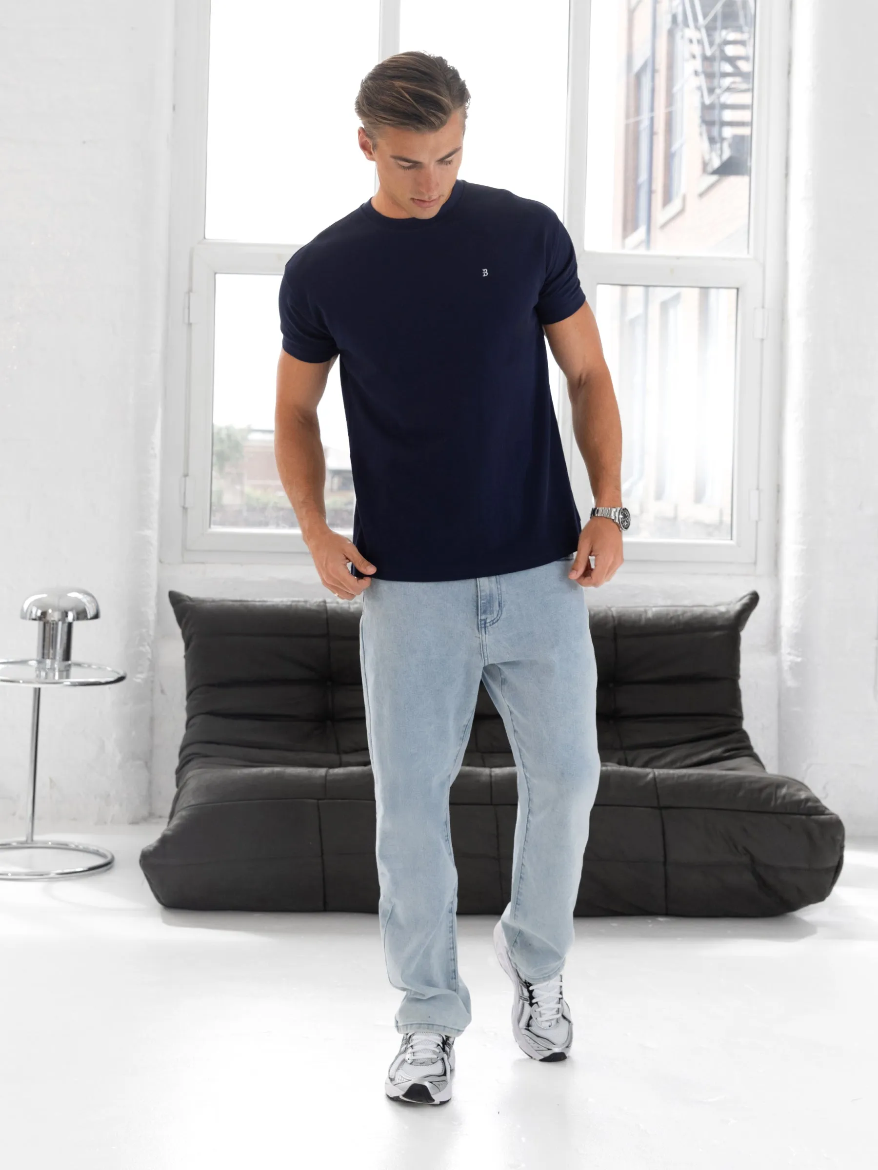 Conrad Relaxed Anchor T-Shirt - Bright Navy sold by Blakely product image thumbnail 4