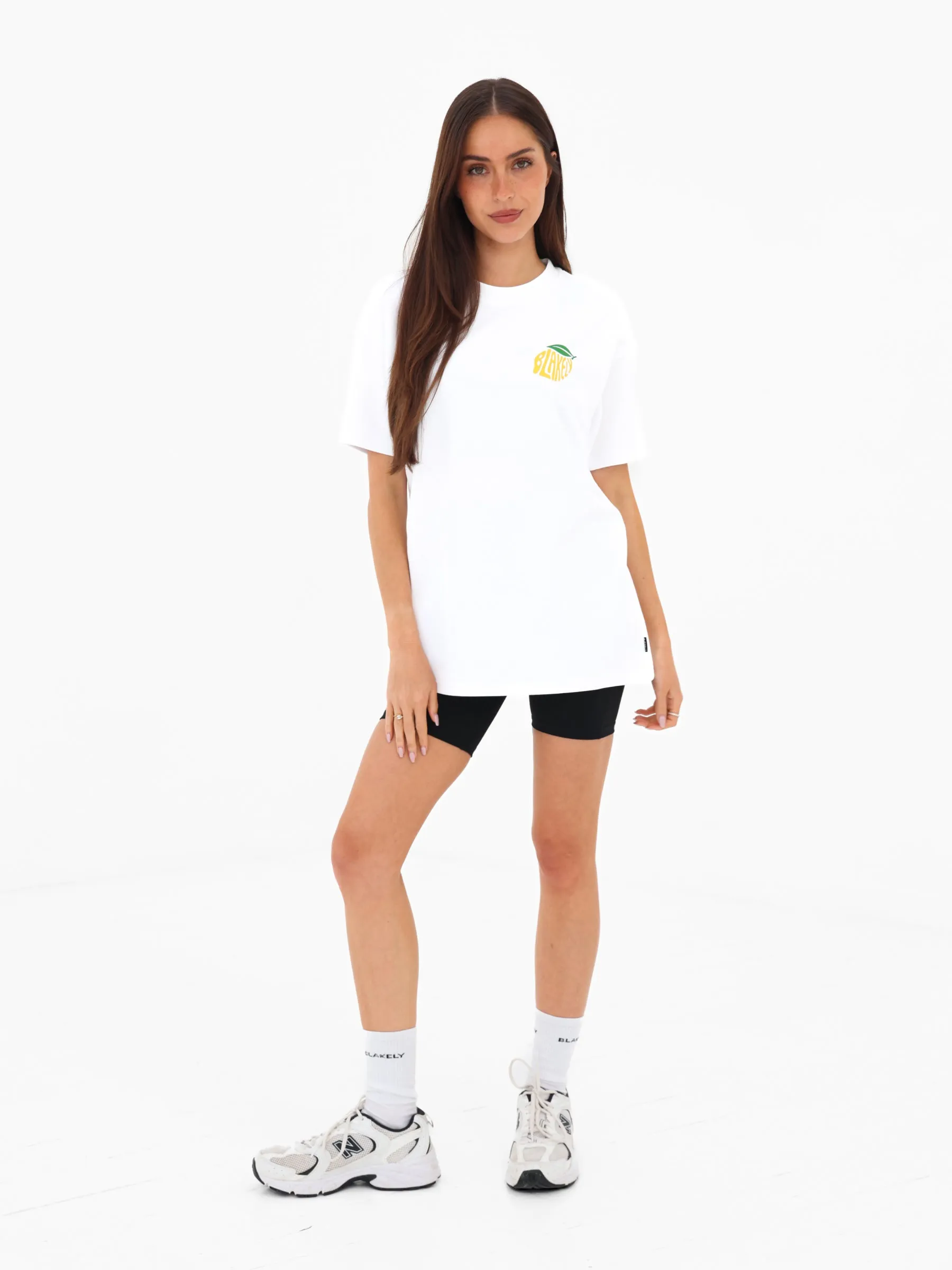 Lemon Bubble Print Oversized T-Shirt - White sold by Blakely product image thumbnail 2