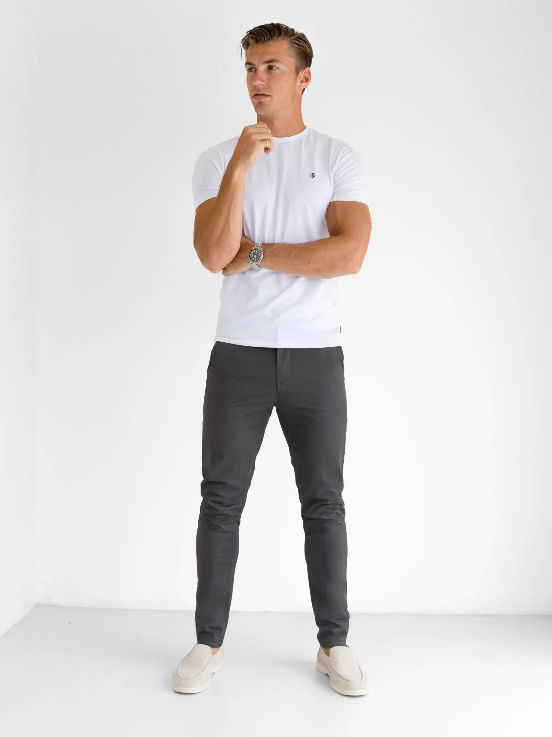 Stretch Chinos - Graphite sold by Blakely product image thumbnail 3