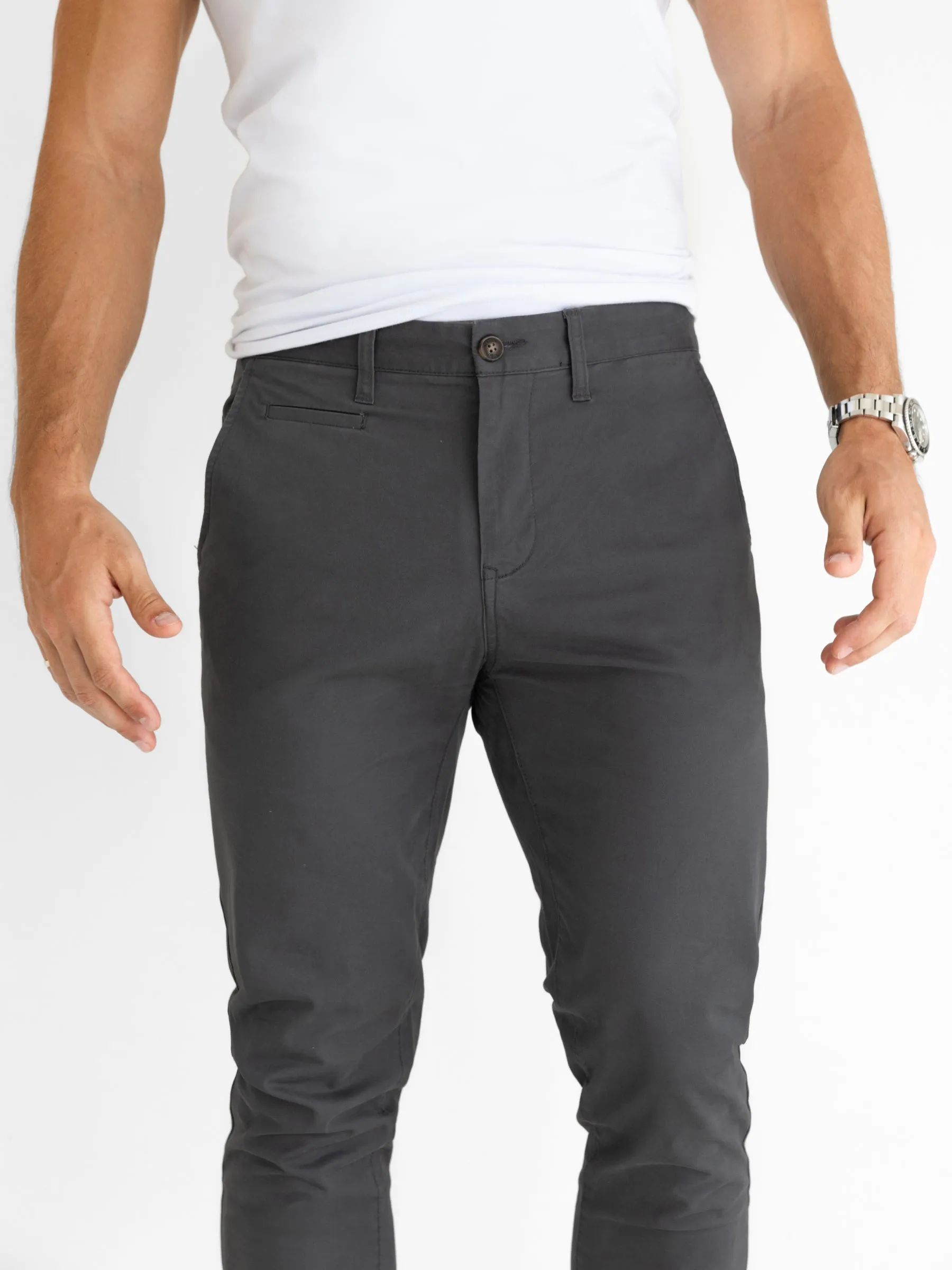 Stretch Chinos - Graphite sold by Blakely product image thumbnail 5