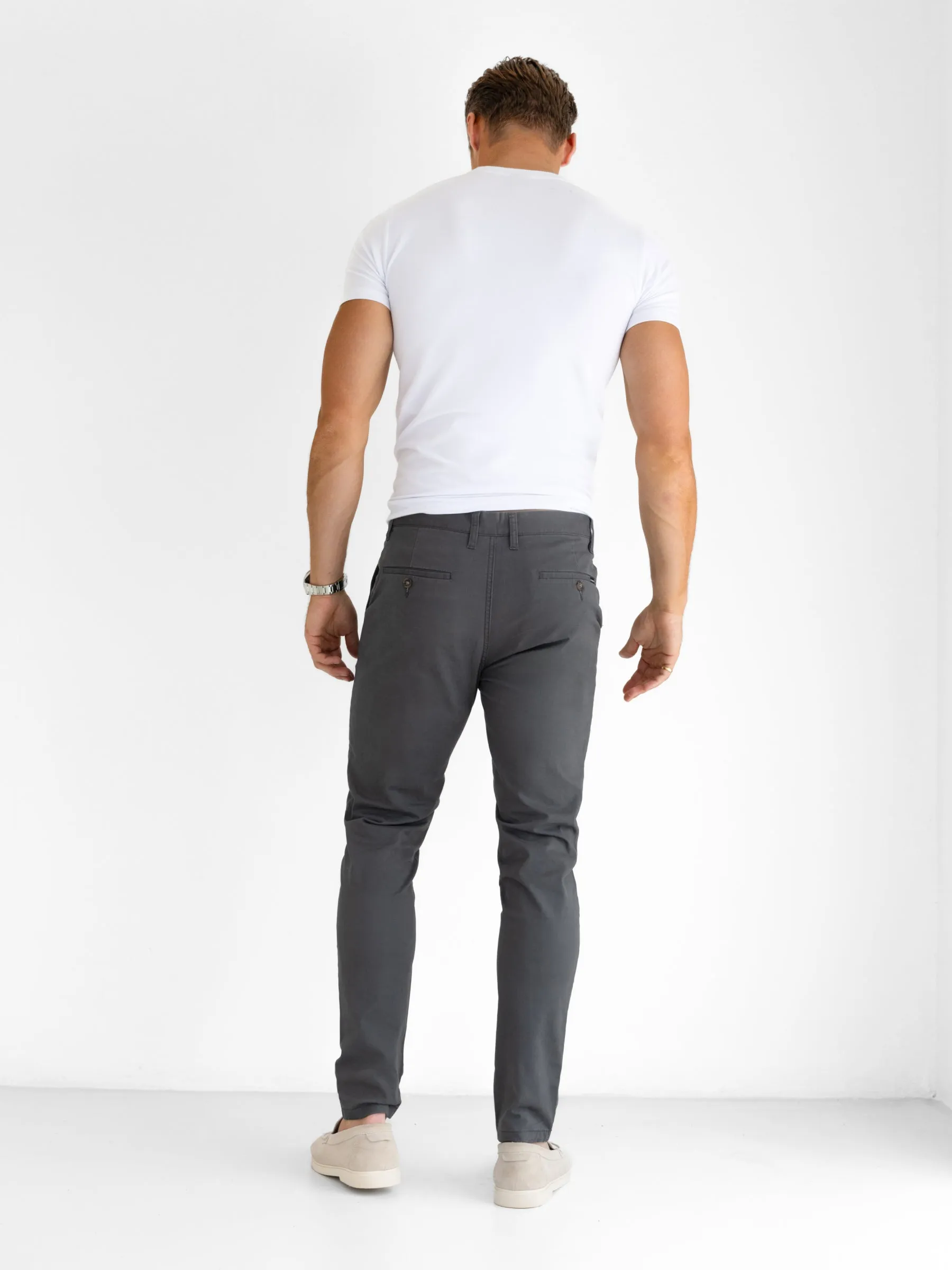 Stretch Chinos - Graphite sold by Blakely product image thumbnail 4