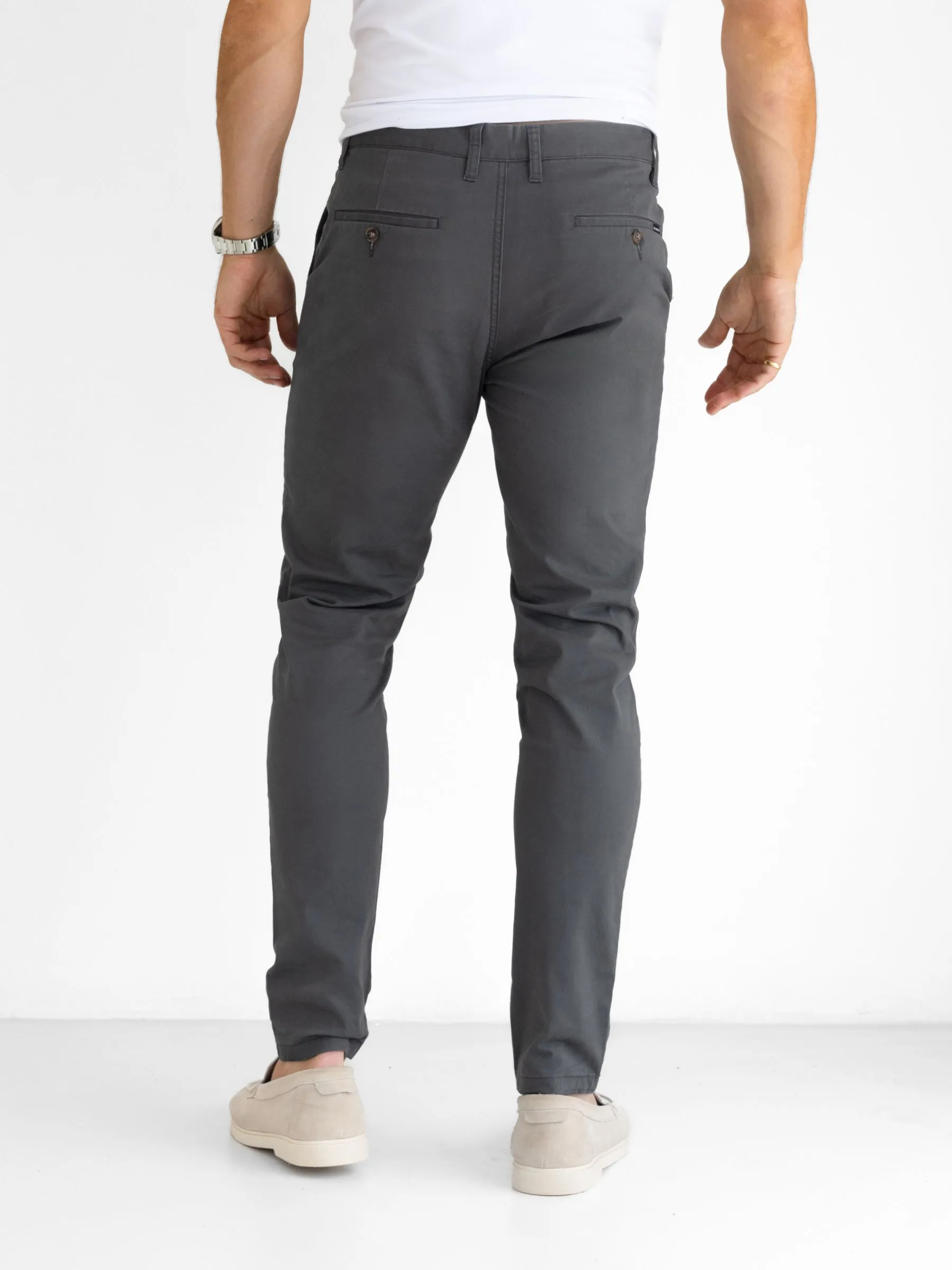 Stretch Chinos - Graphite sold by Blakely product image thumbnail 2