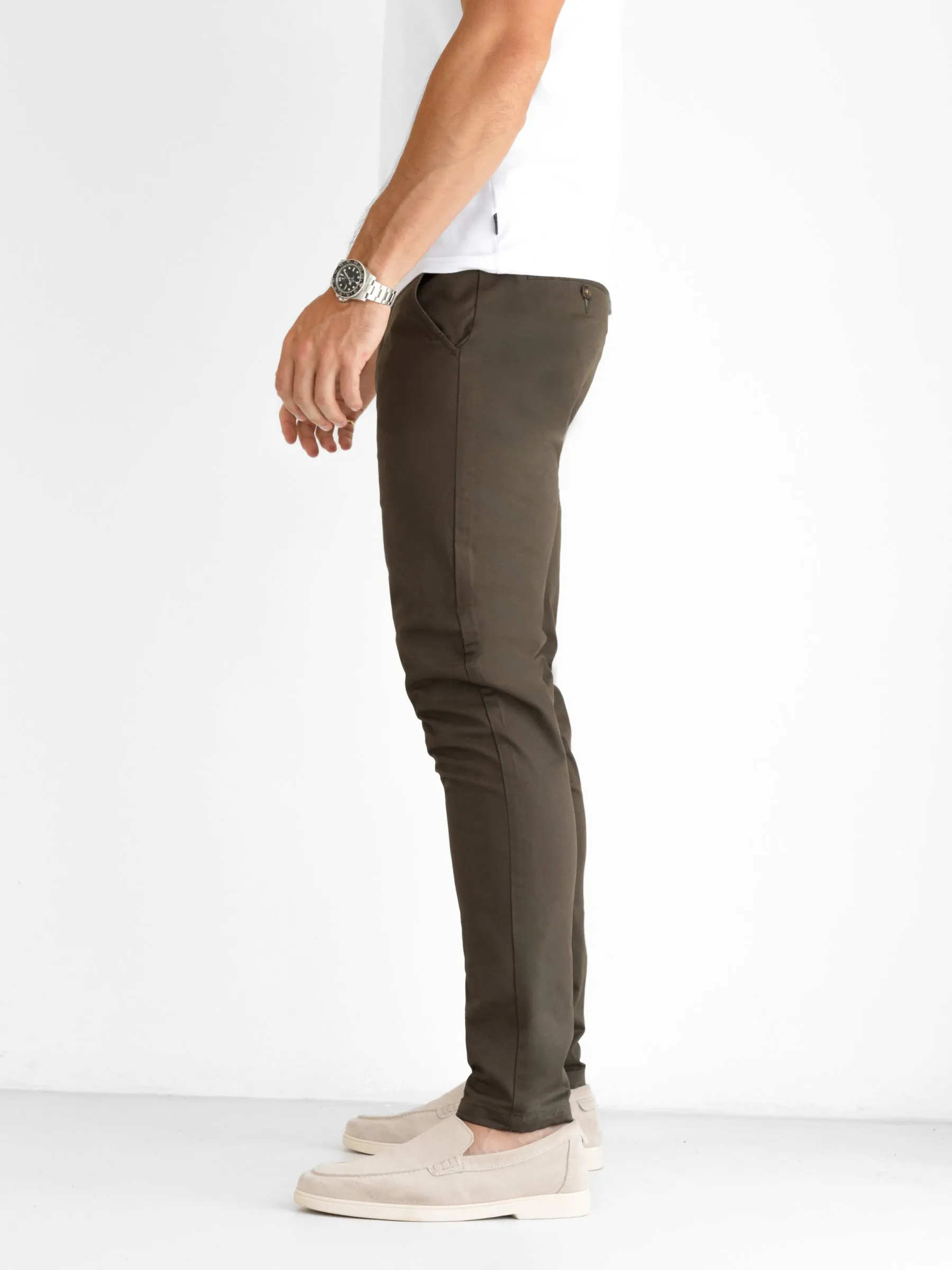 Stretch Chinos - Khaki sold by Blakely product image thumbnail 5