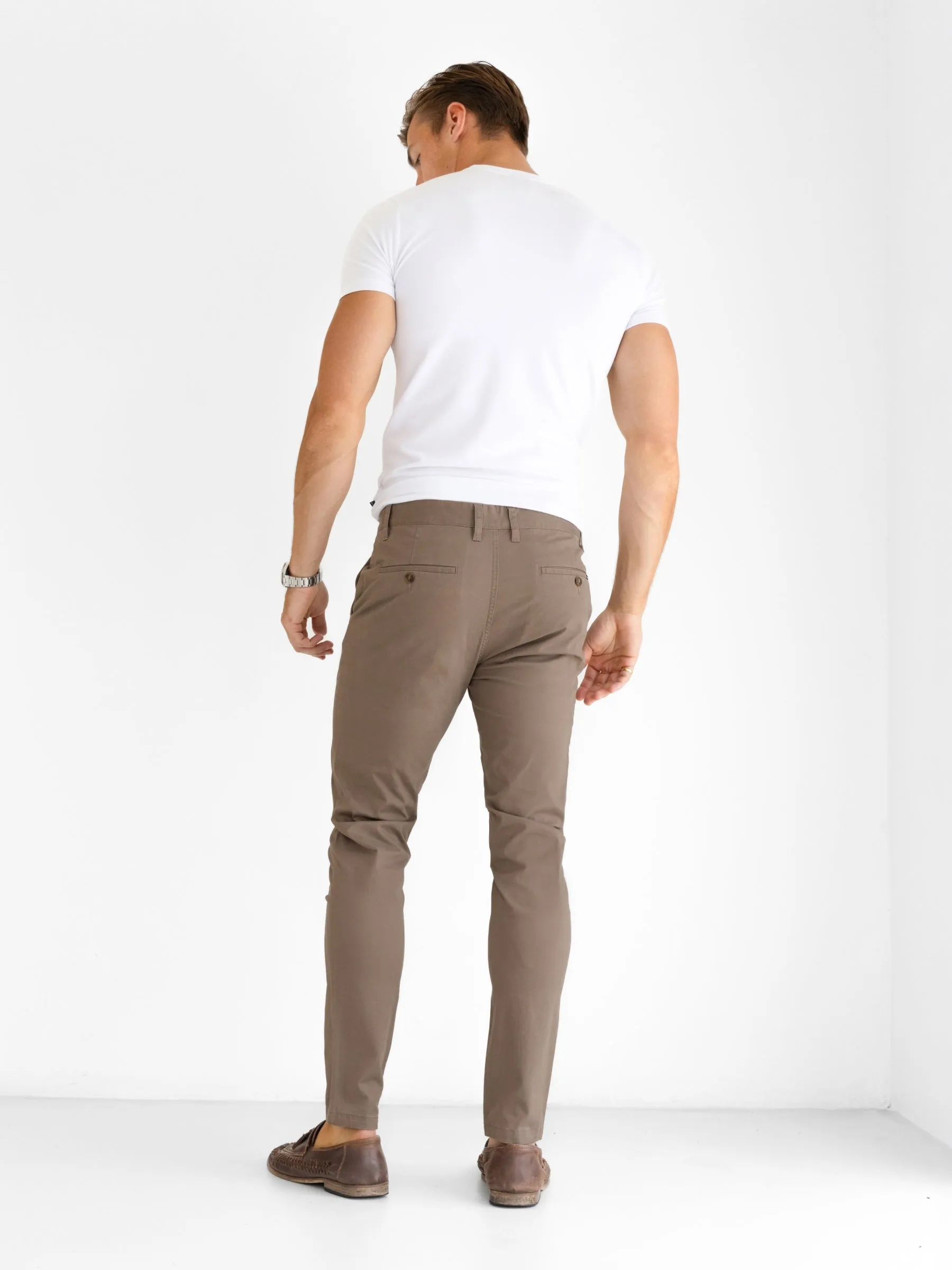 Stretch Chinos - Brown sold by Blakely product image thumbnail 4