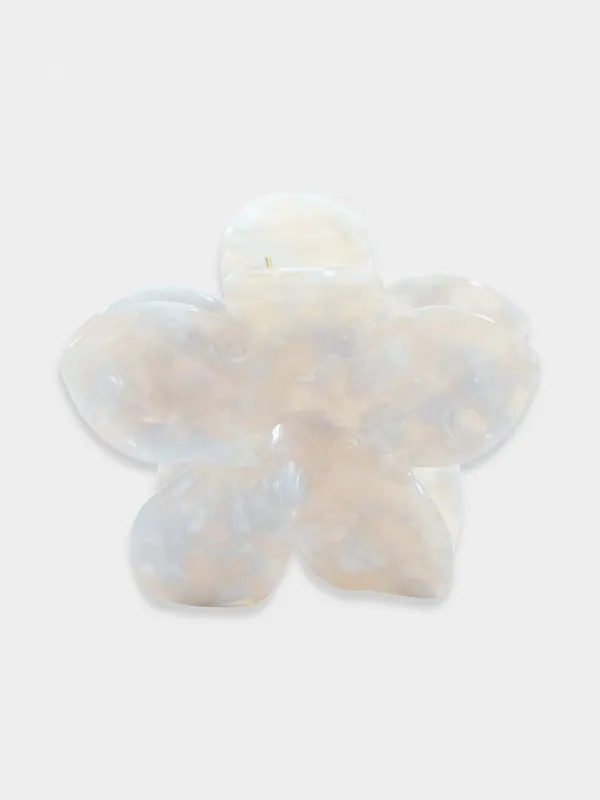 Blakely Flower Claw Clip - Cream made by Blakely