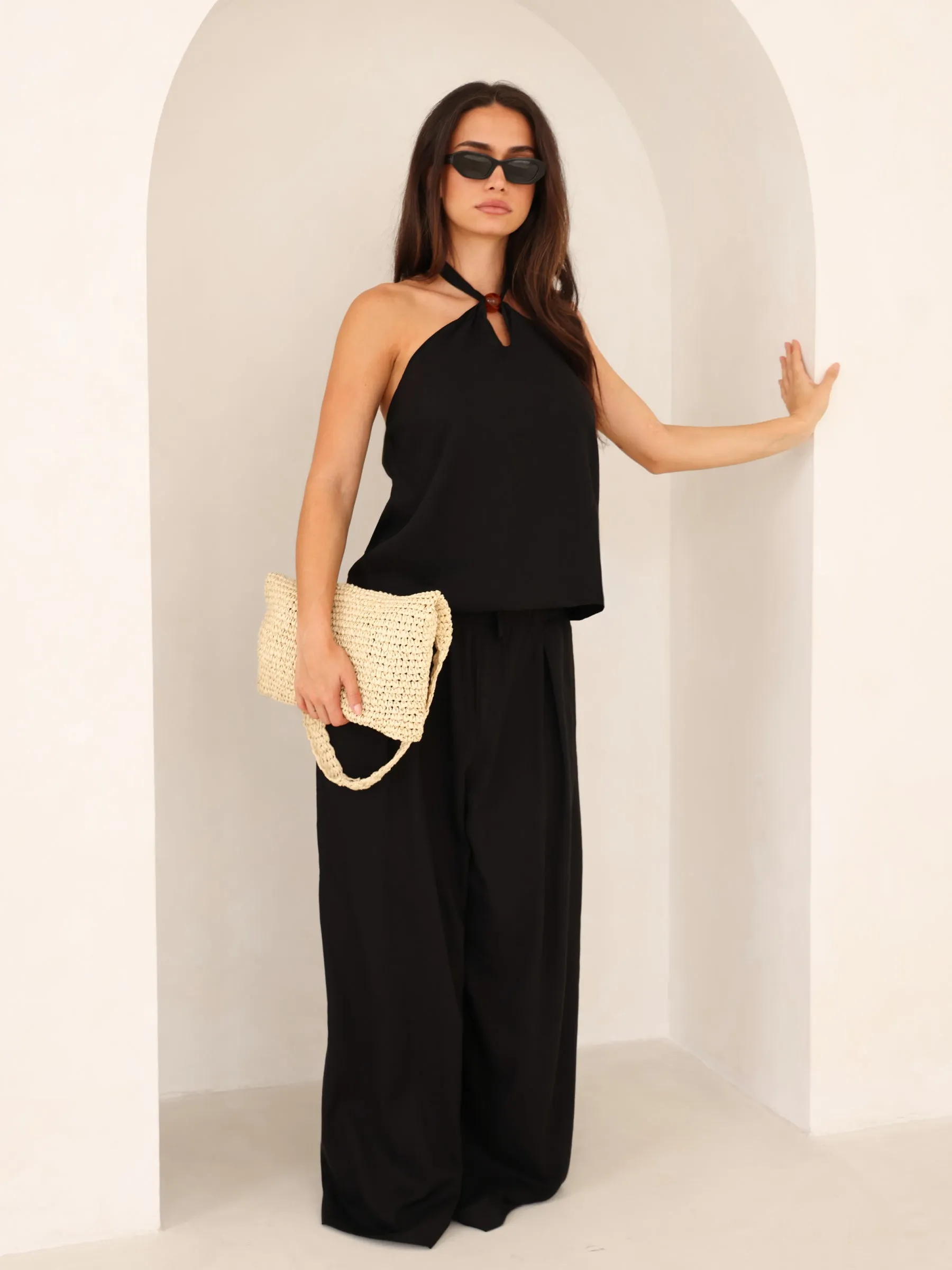 Eliza Beaded Halter Neck Top - Black sold by Blakely product image thumbnail 3