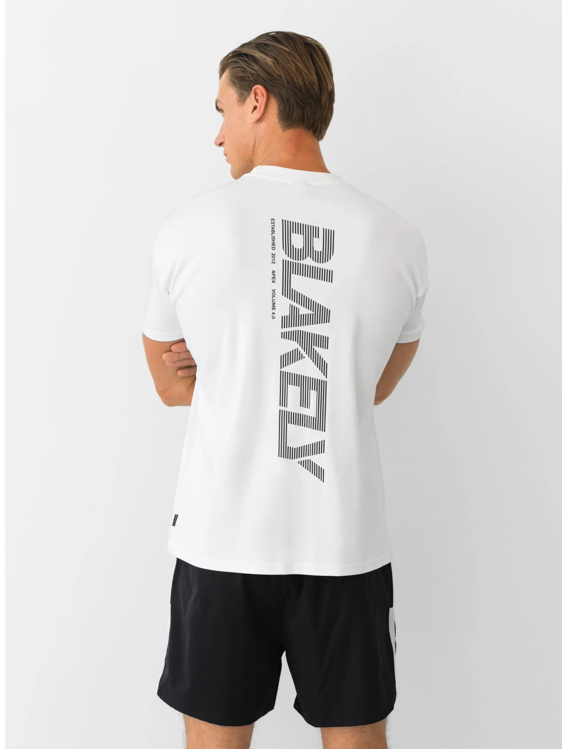 Apex Active Linear T-Shirt - White sold by Blakely