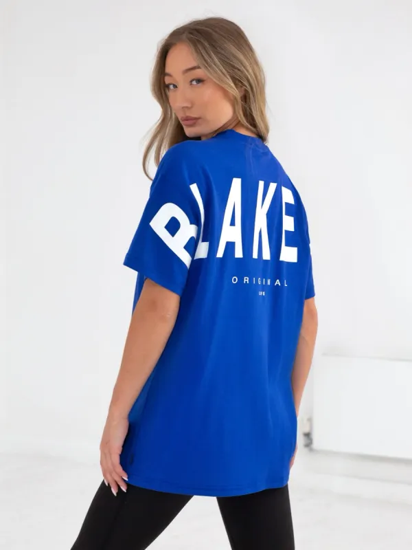 Isabel Oversized T-Shirt - Cobalt Blue sold by Blakely