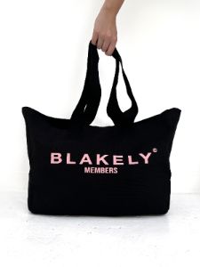 Members Tote Bag - Black & Pink sold by Blakely