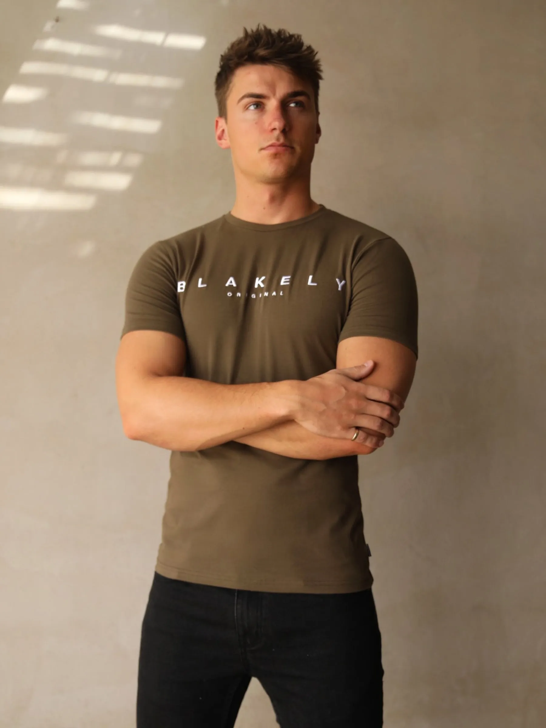 Ryaan T-Shirt - Khaki Green sold by Blakely