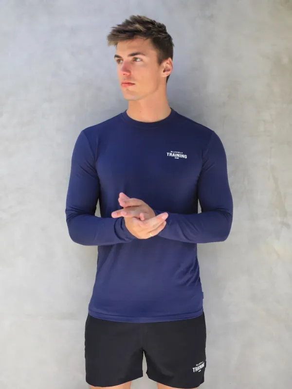 Long Sleeve Training T-Shirt - Navy sold by Blakely