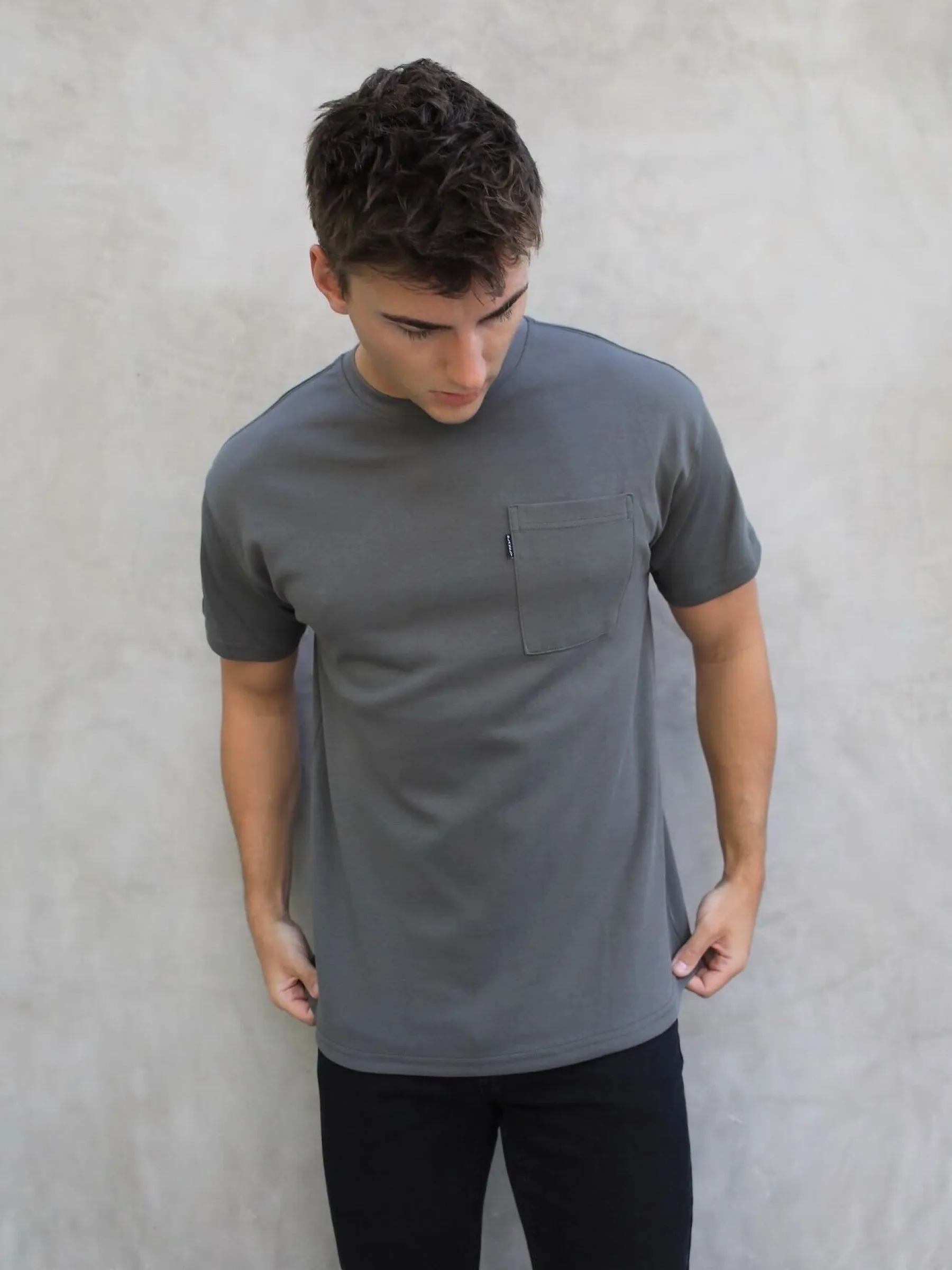Relaxed Pocket T-Shirt - Charcoal sold by Blakely product image thumbnail 5