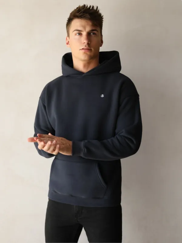 Anchor Relaxed Hoodie - Navy sold by Blakely