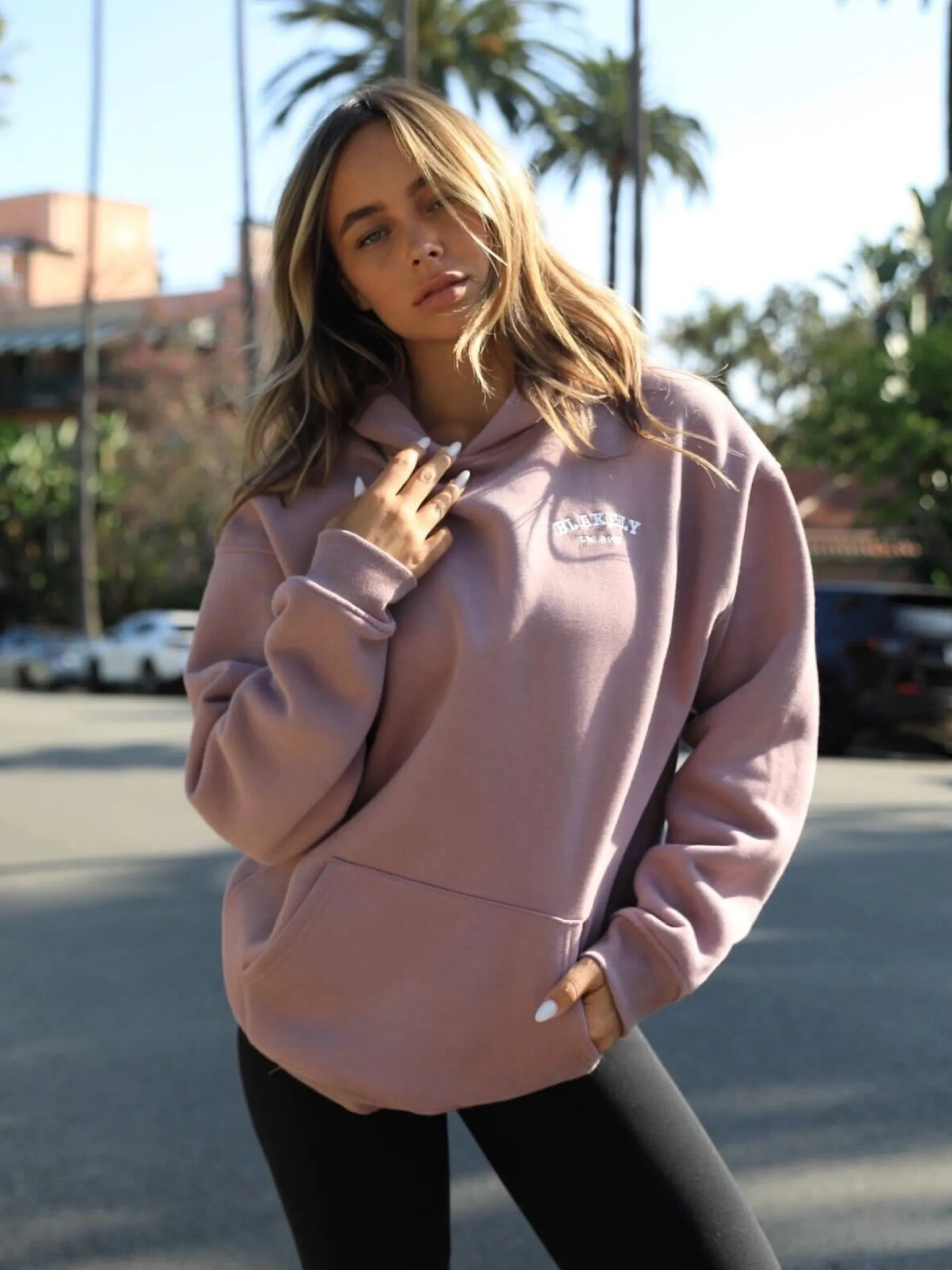 Heritage Oversized Hoodie - Dusty Pink sold by Blakely