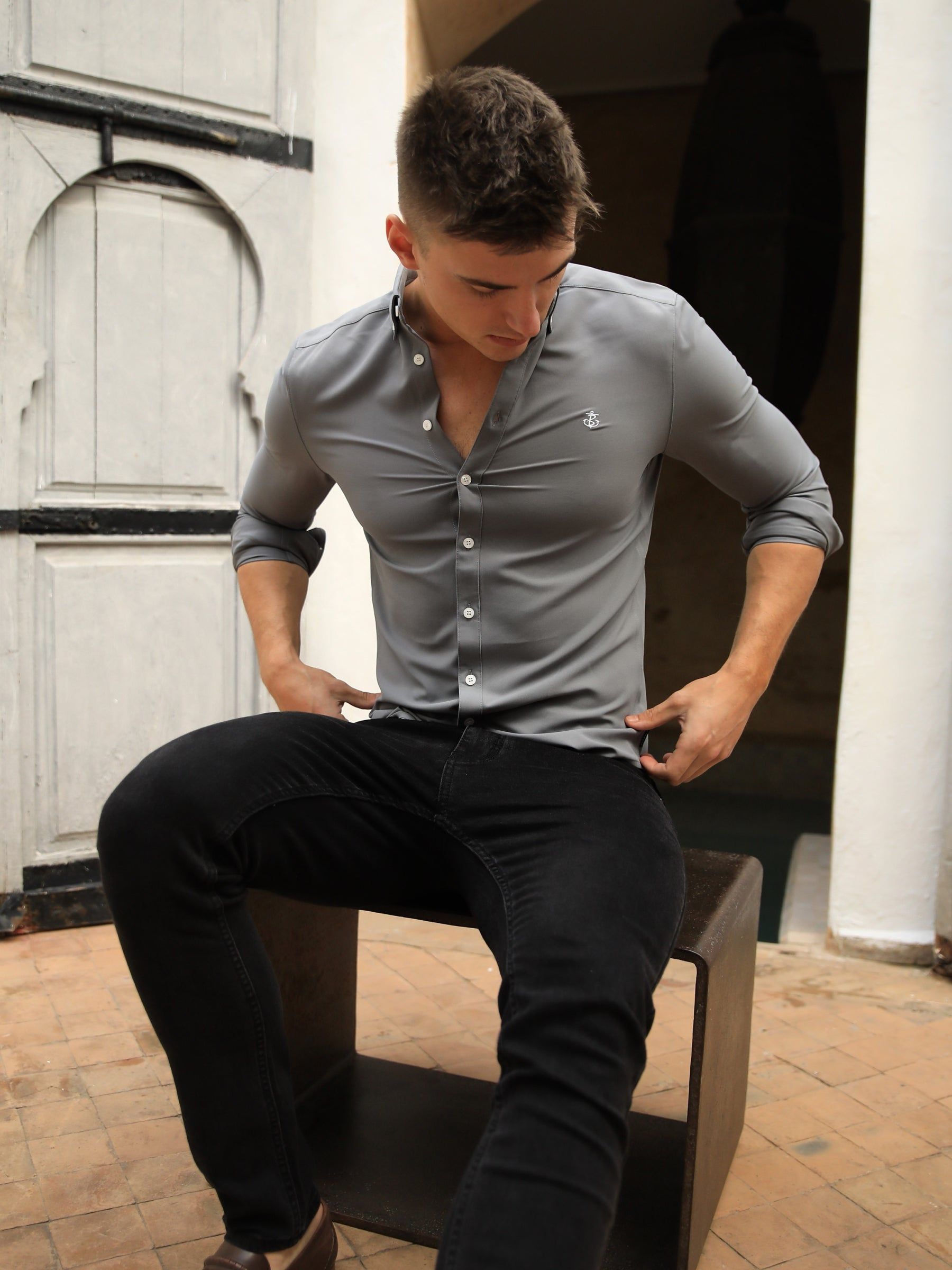 Jude Shirt - Charcoal sold by Blakely product image thumbnail 3