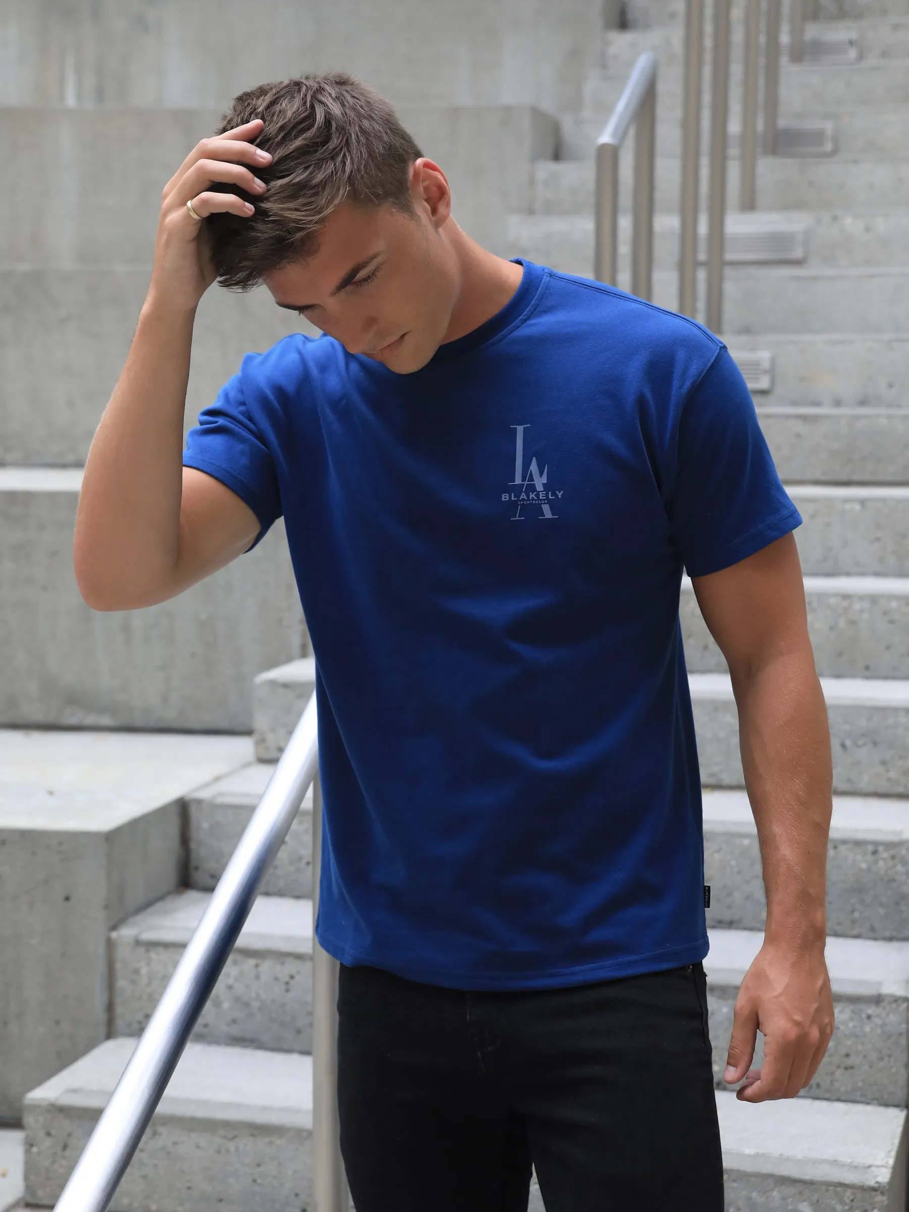 Sports Club Relaxed T-Shirt - Vintage Blue sold by Blakely product image thumbnail 3