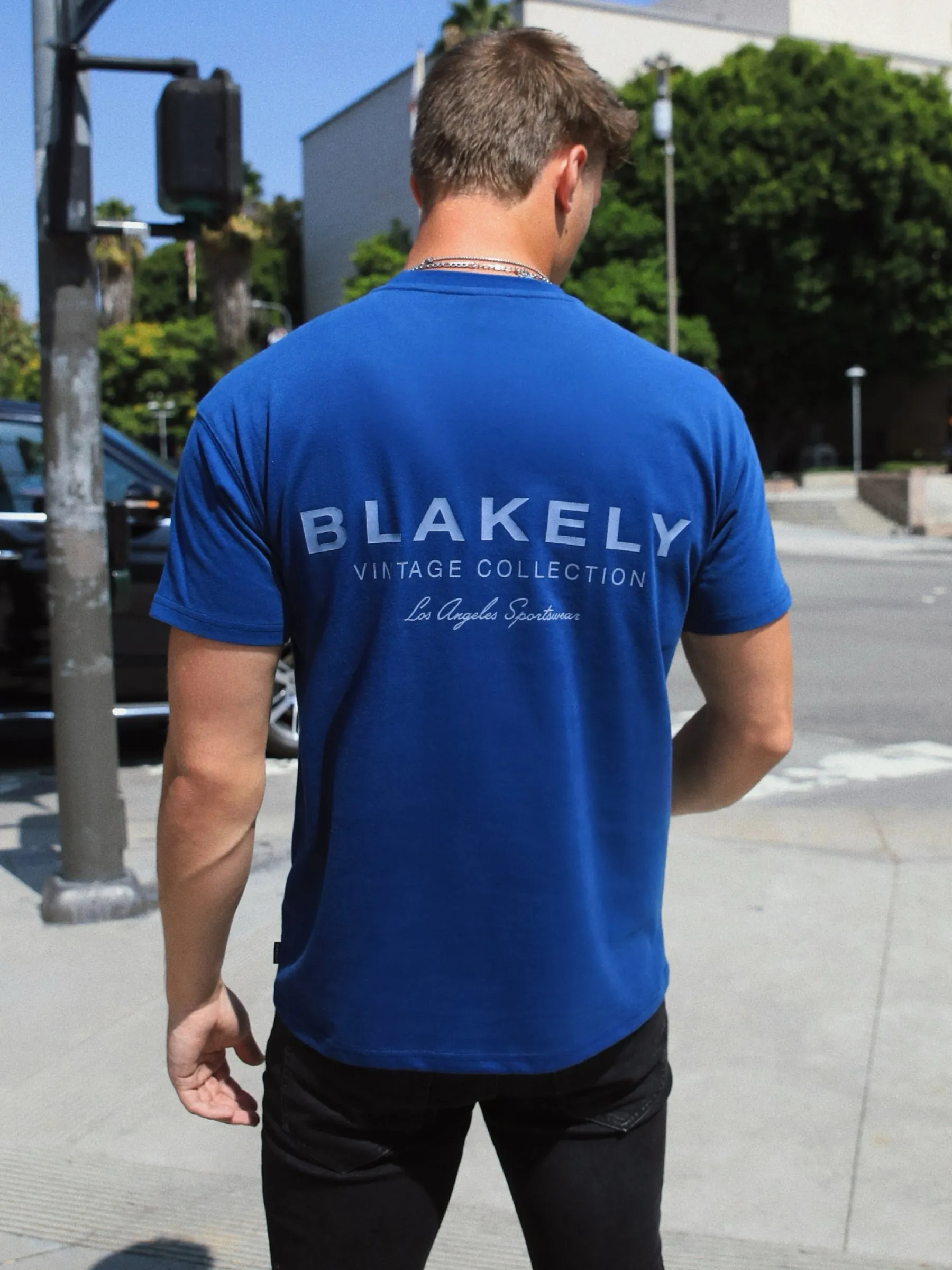 Sports Club Relaxed T-Shirt - Vintage Blue sold by Blakely