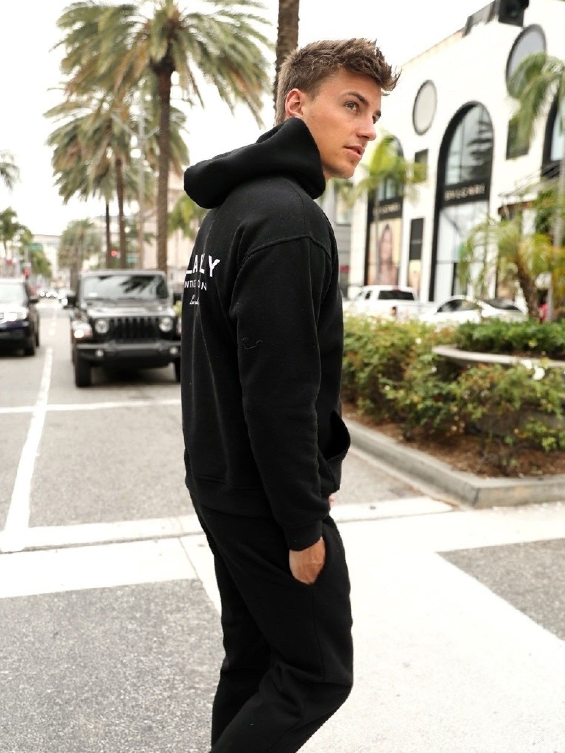 Sports Club Relaxed Hoodie - Black sold by Blakely product image thumbnail 3