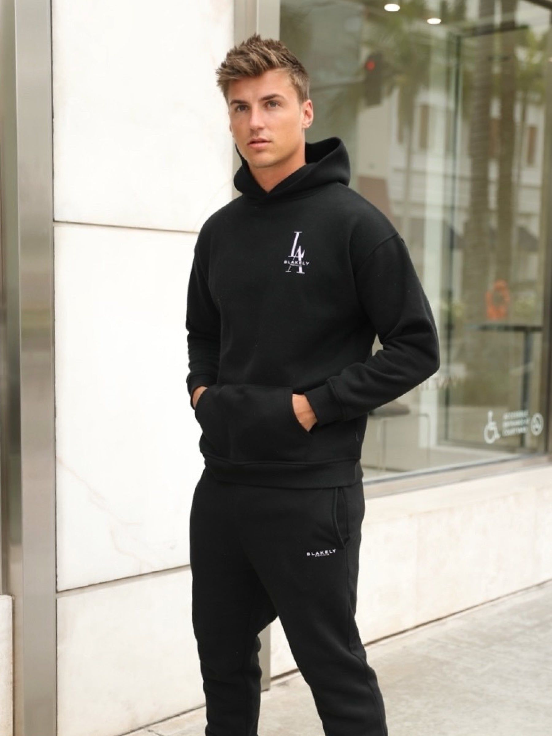 Sports Club Relaxed Hoodie - Black sold by Blakely product image thumbnail 2